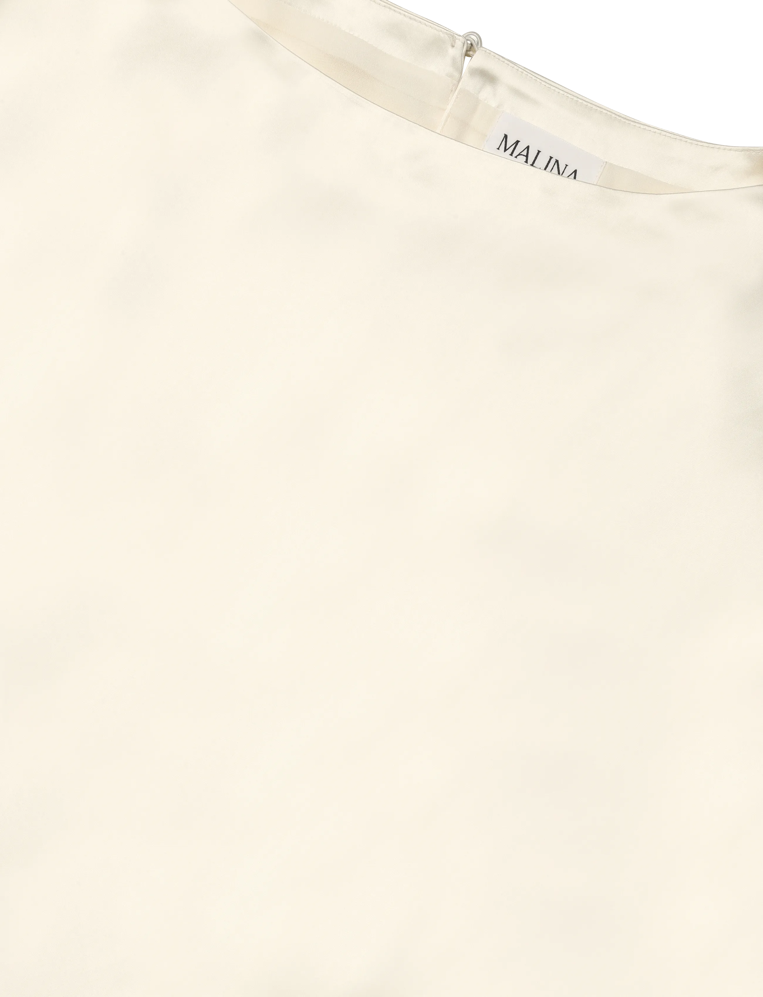 Malina - Havanna Boat-Neck Puff-Sleeve Blouse - palaidinės trumpomis rankovėmis - pearl - 5