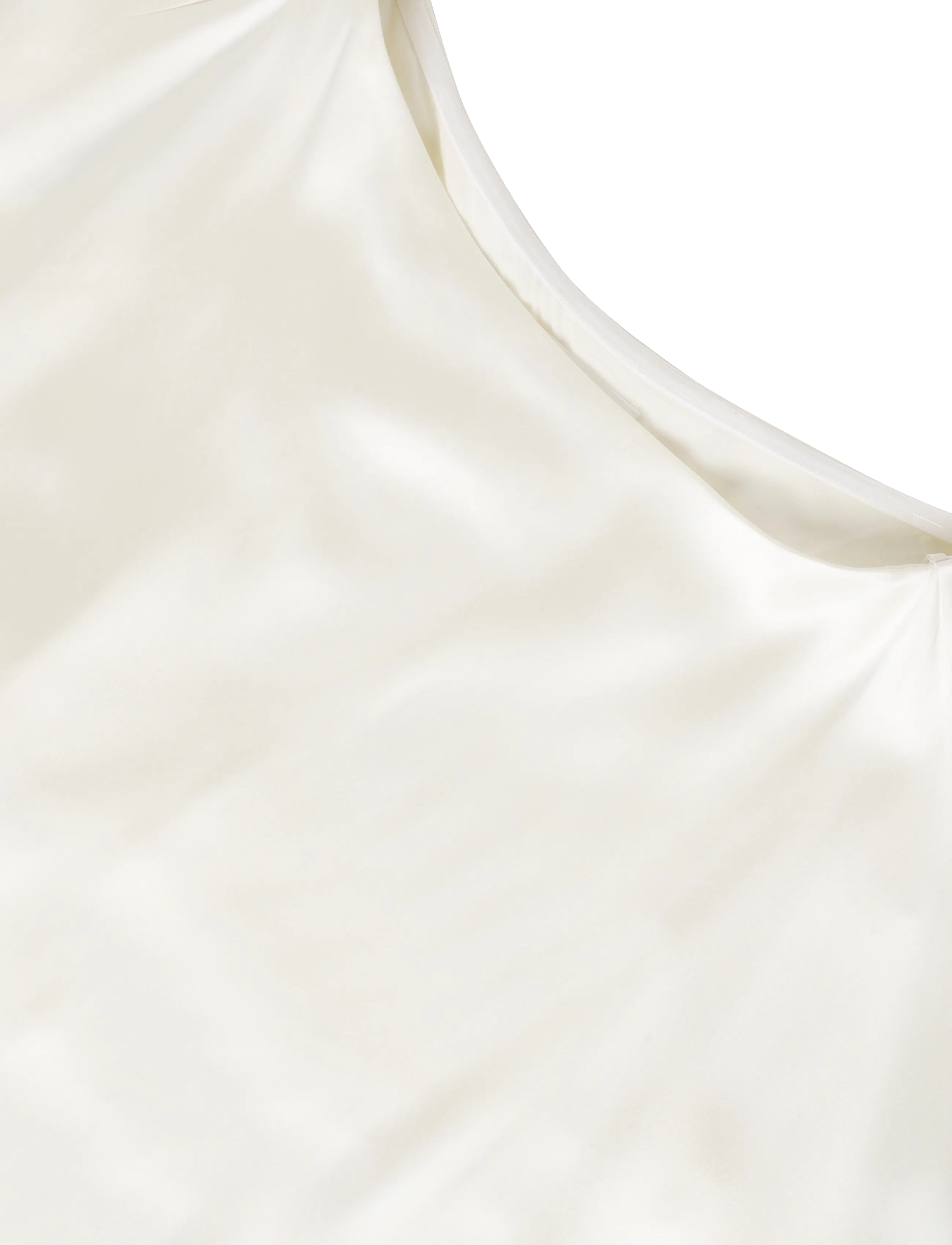 Malina - Aria One Shoulder Asymmetric Satin Blouse - Ärmlösa blusar - pearl - 5