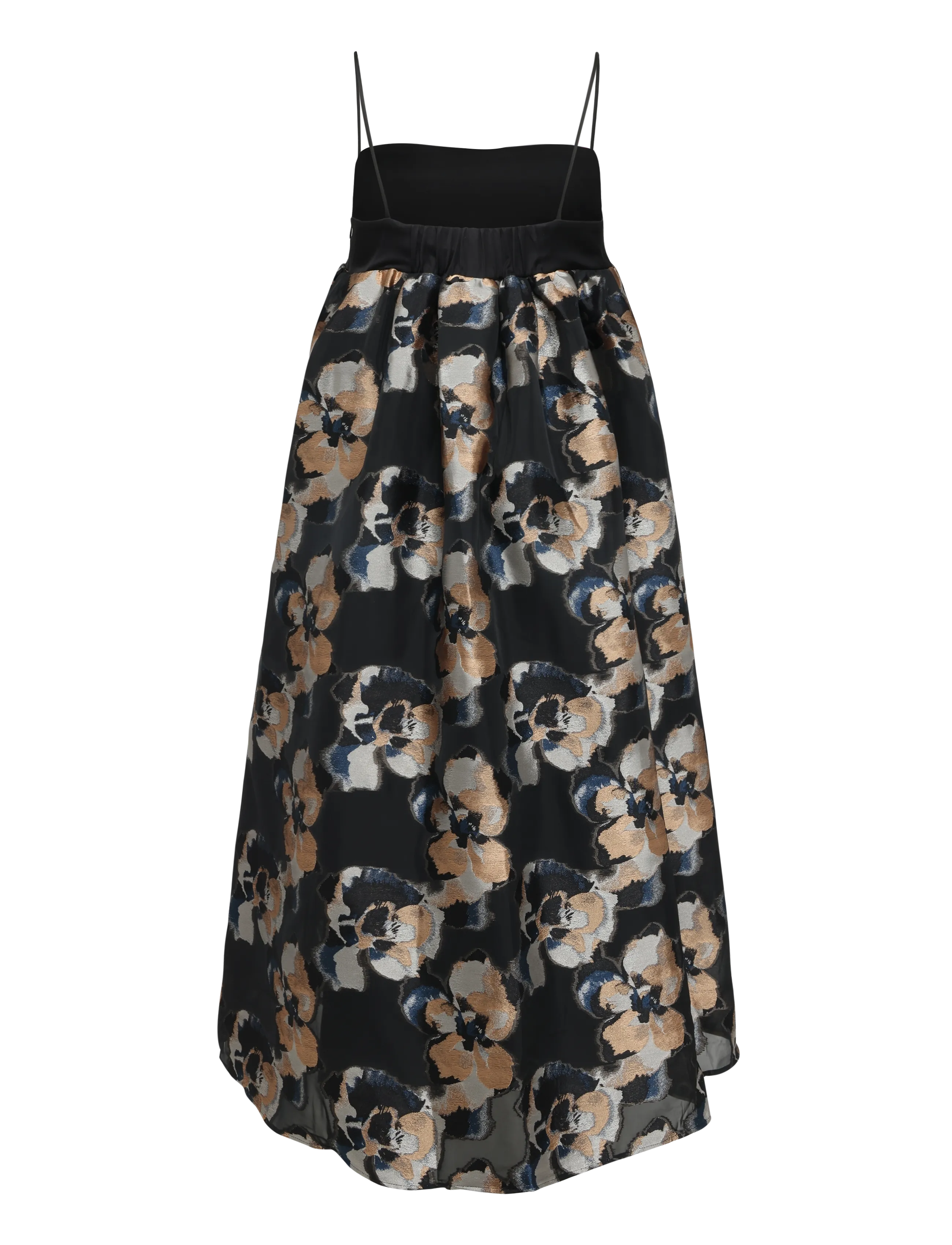 Malina - Vivi Voluminous Skirt Midi dress - cocktailkjoler - dark blooms - 2