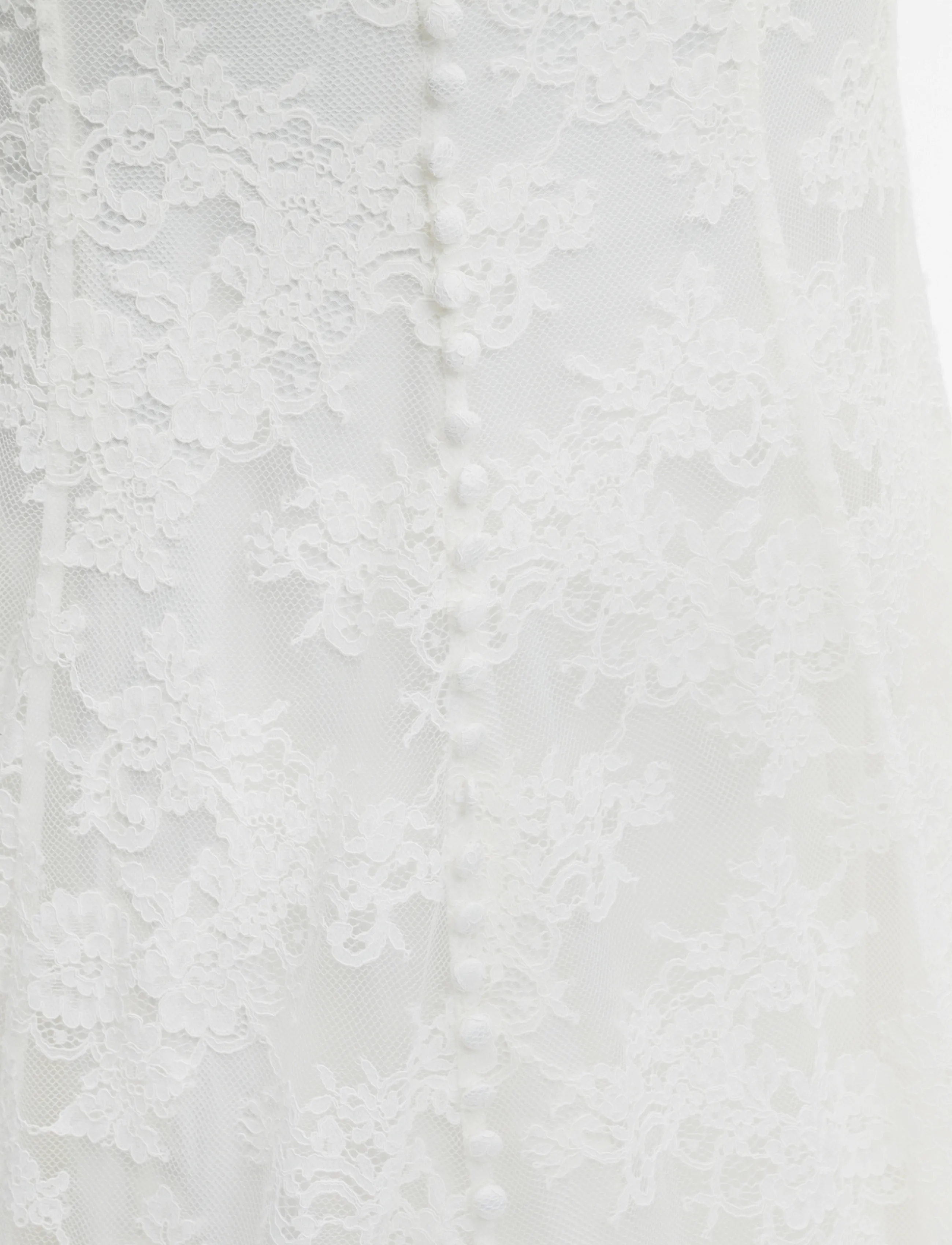 Malina - Leonore Long Sleeved Lace Bridal Gown - lace dresses - ivory - 4