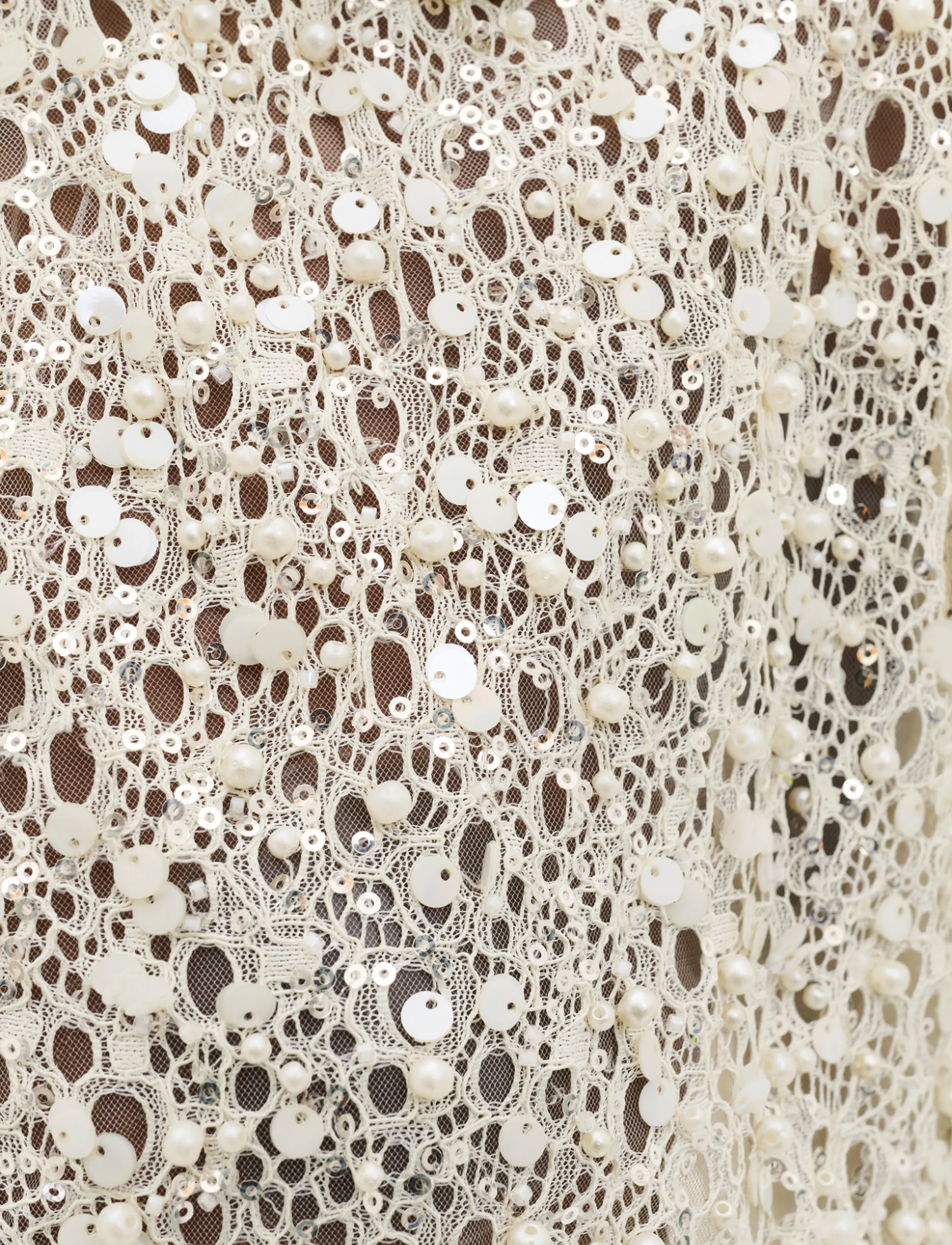 Malina - Philippa Embellished Lace Shirt - pearl - 4