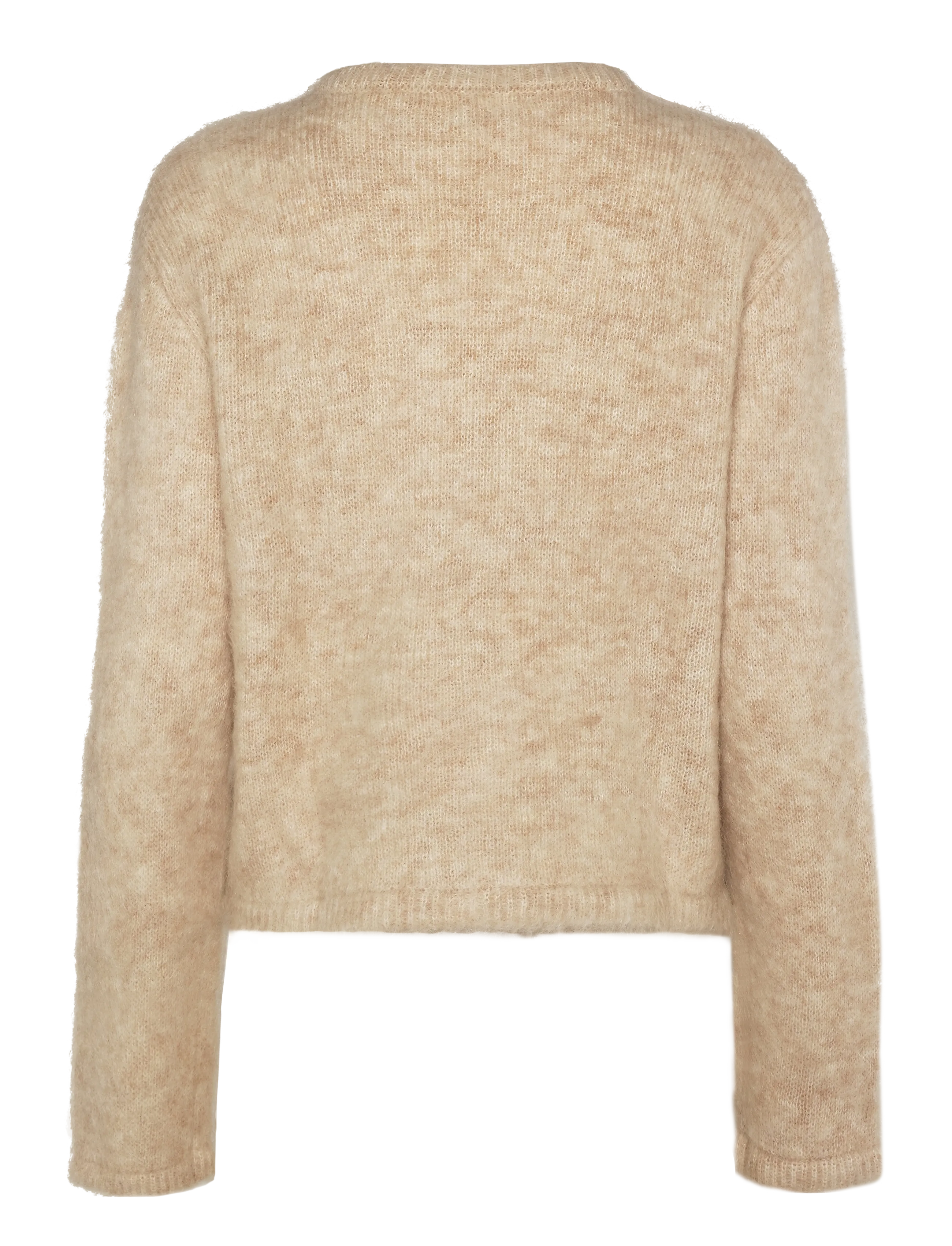 Malina - Teodora Brushed Mohair Blend Cardigan - kardiganid - light beige - 2