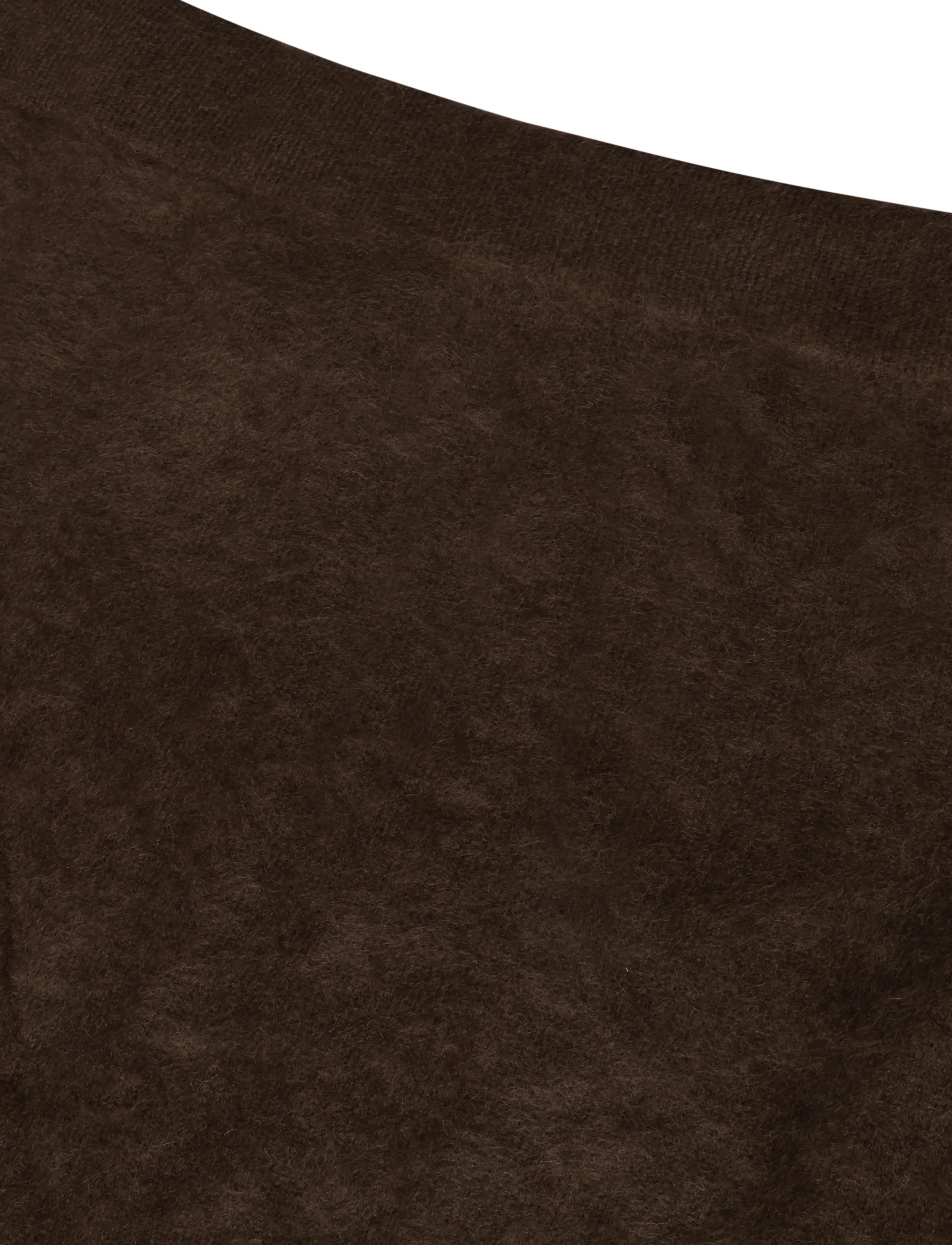 Malina - Leya Brushed Knitted Midi Skirt - gebreide rokken - dark brown - 5