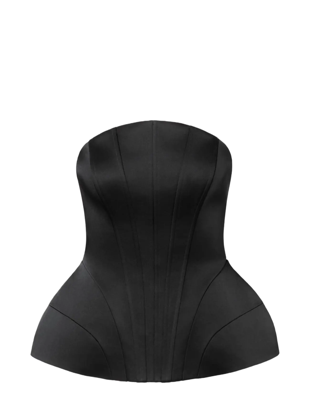 Malina Bellina Sculpted Corset Top - Kläder - BLACK / black