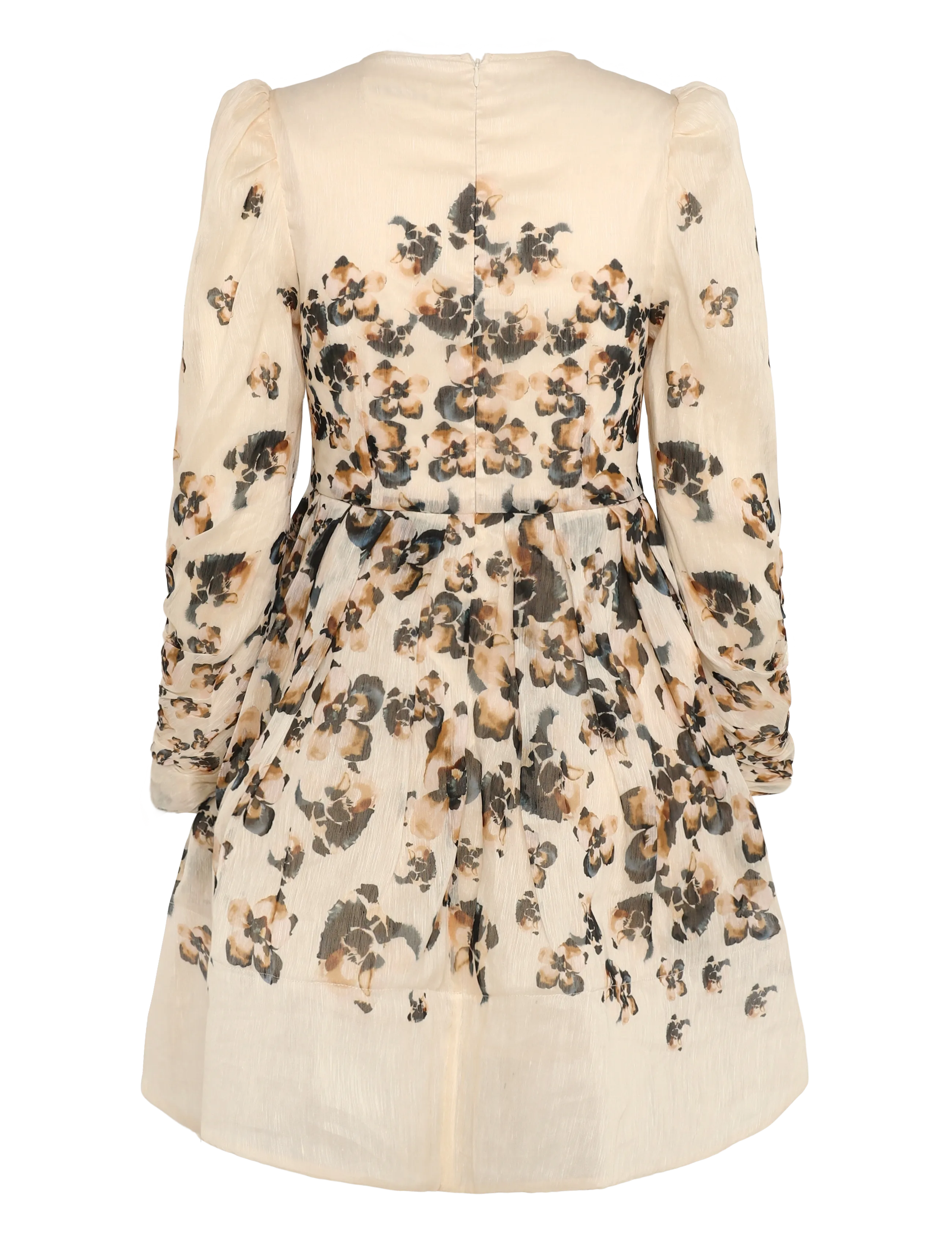 Malina - Leoni Silk Blend Mini Dress - sukienki krótkie - blooms - 2