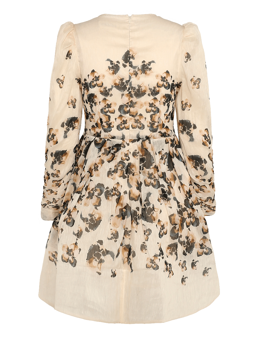 Malina - Leoni Silk Blend Mini Dress - sukienki krótkie - blooms - 2