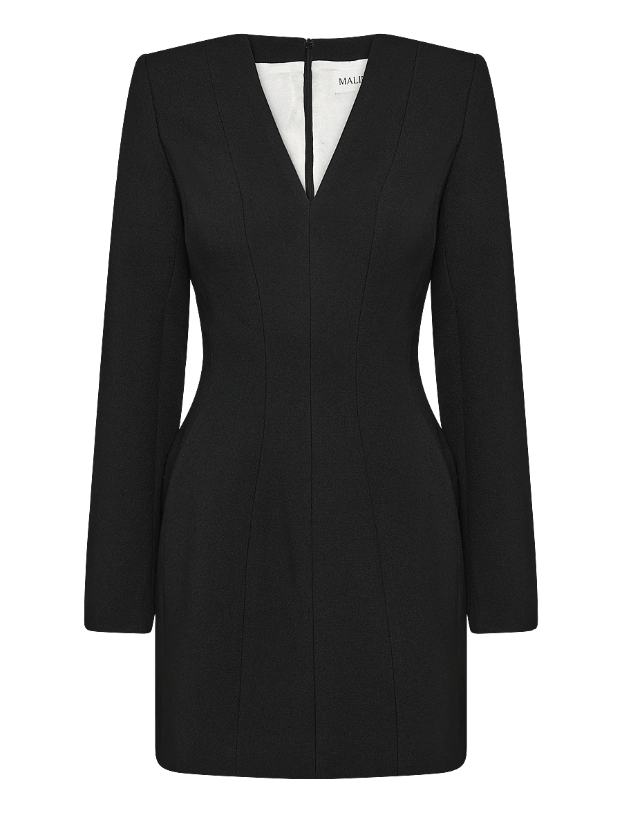 Malina - Ninni Cut-Out Shoulder Hourglass Mini Dress - cocktailkjoler - black - 1