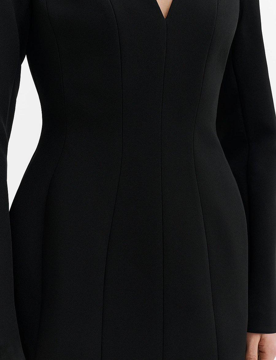 Malina - Ninni Cut-Out Shoulder Hourglass Mini Dress - cocktailklänningar - black - 3