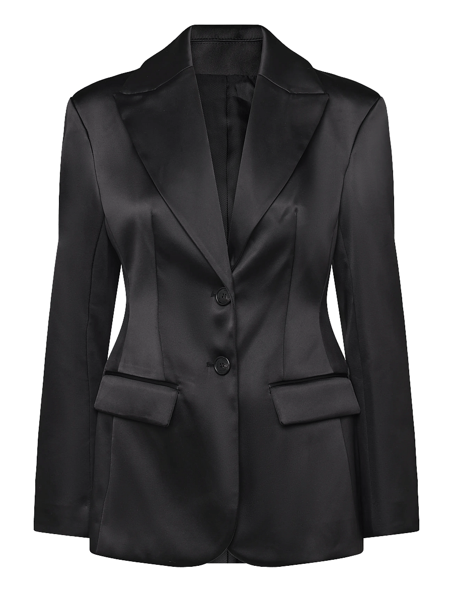 Malina - Ella Tailored Peplum Blazer - einreihige blazer - black - 1