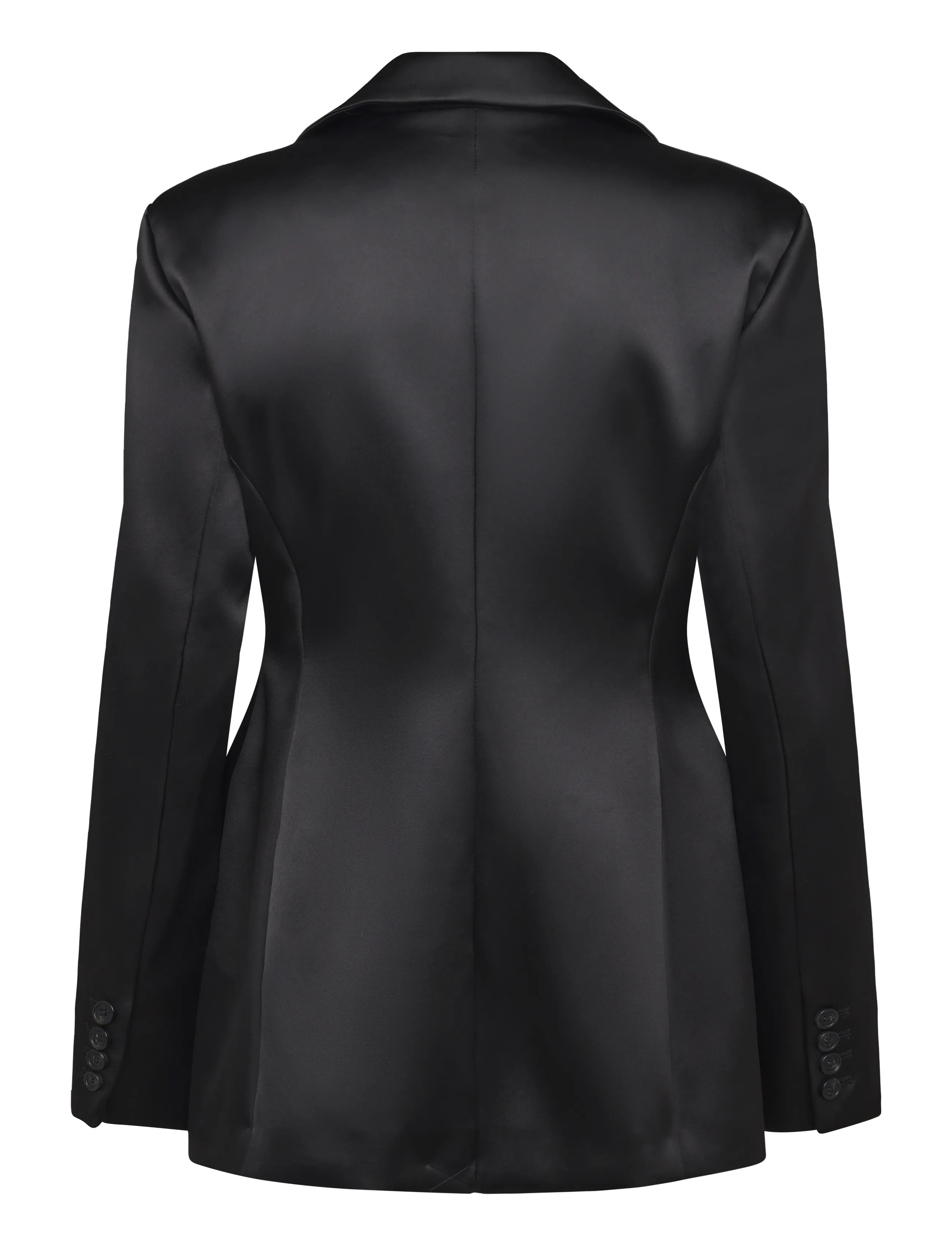 Malina - Ella Tailored Peplum Blazer - single breasted blazers - black - 2