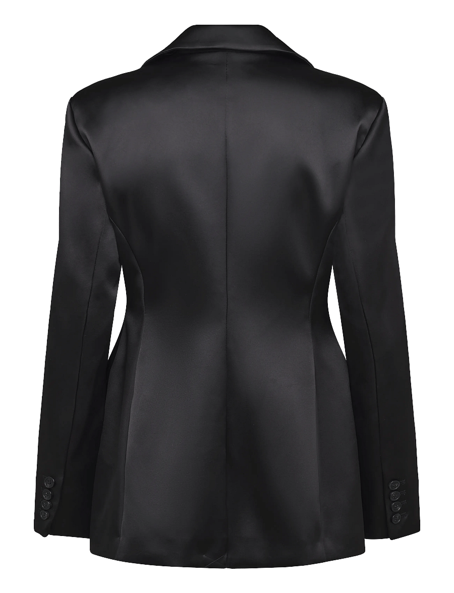 Malina - Ella Tailored Peplum Blazer - einreihige blazer - black - 2