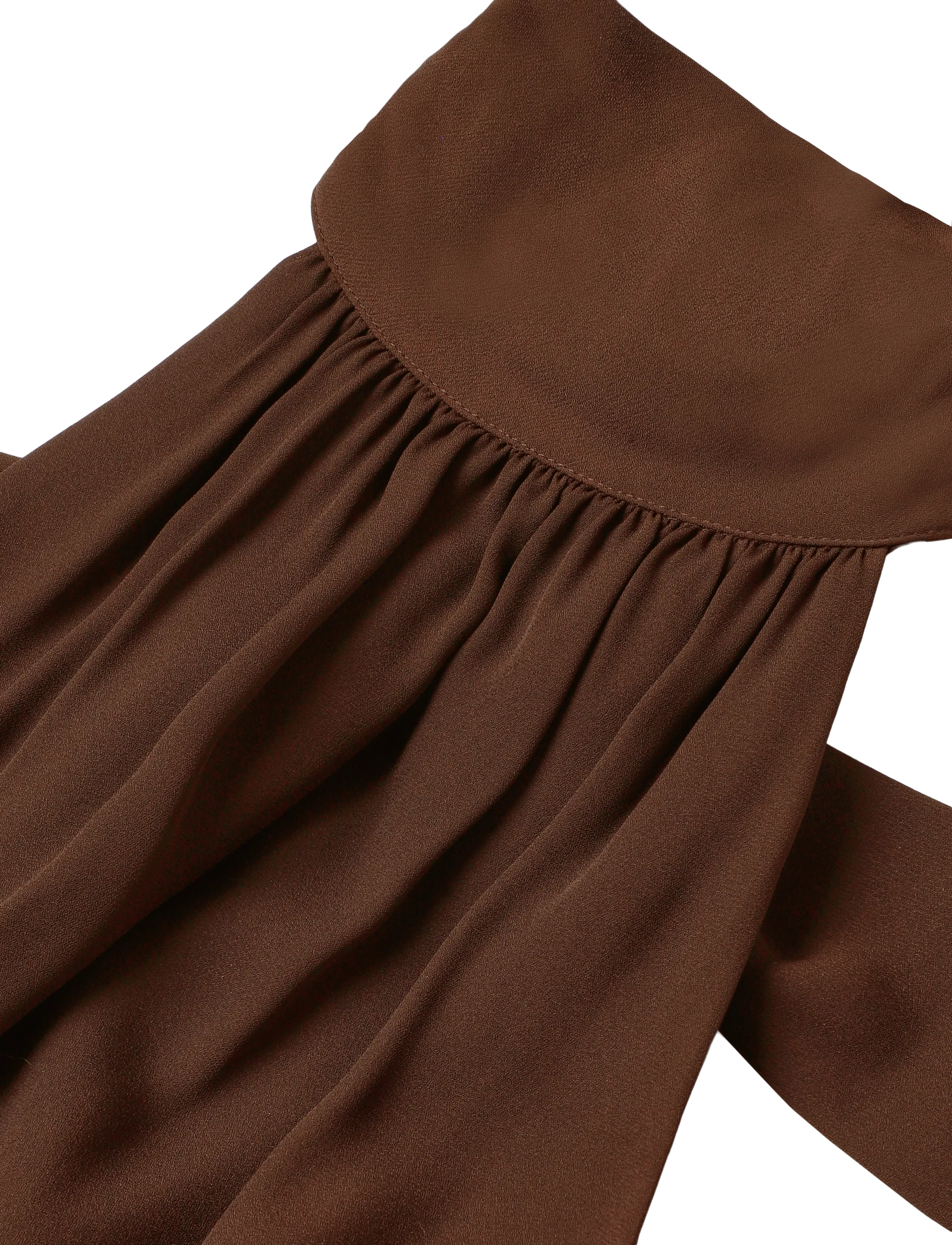 Malina - Fern Halterneck Ruffled Mini Dress - cocktailkjoler - dark brown - 2