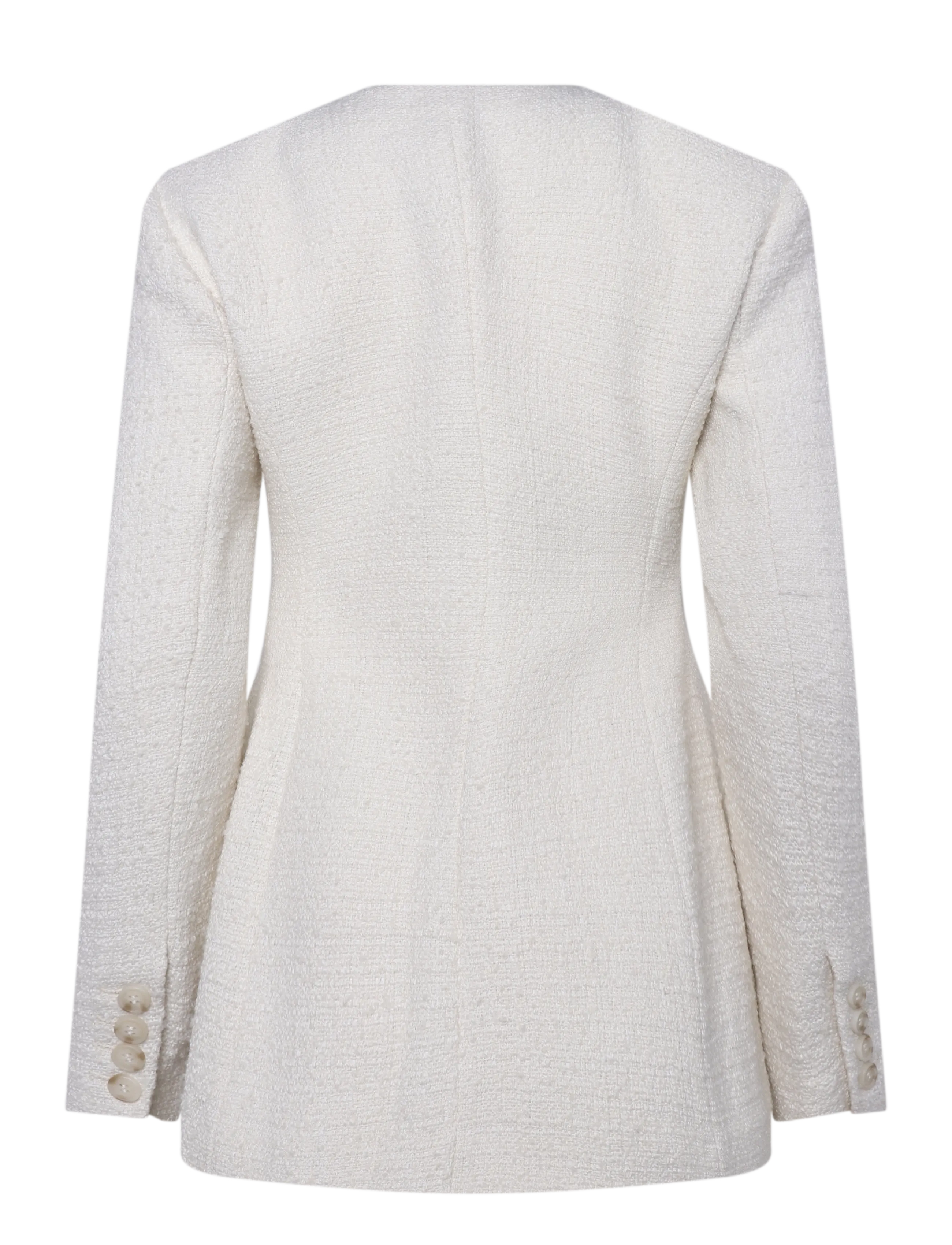 Malina - Carol Fitted Boucle Blazer - einreihige blazer - vanilla - 2