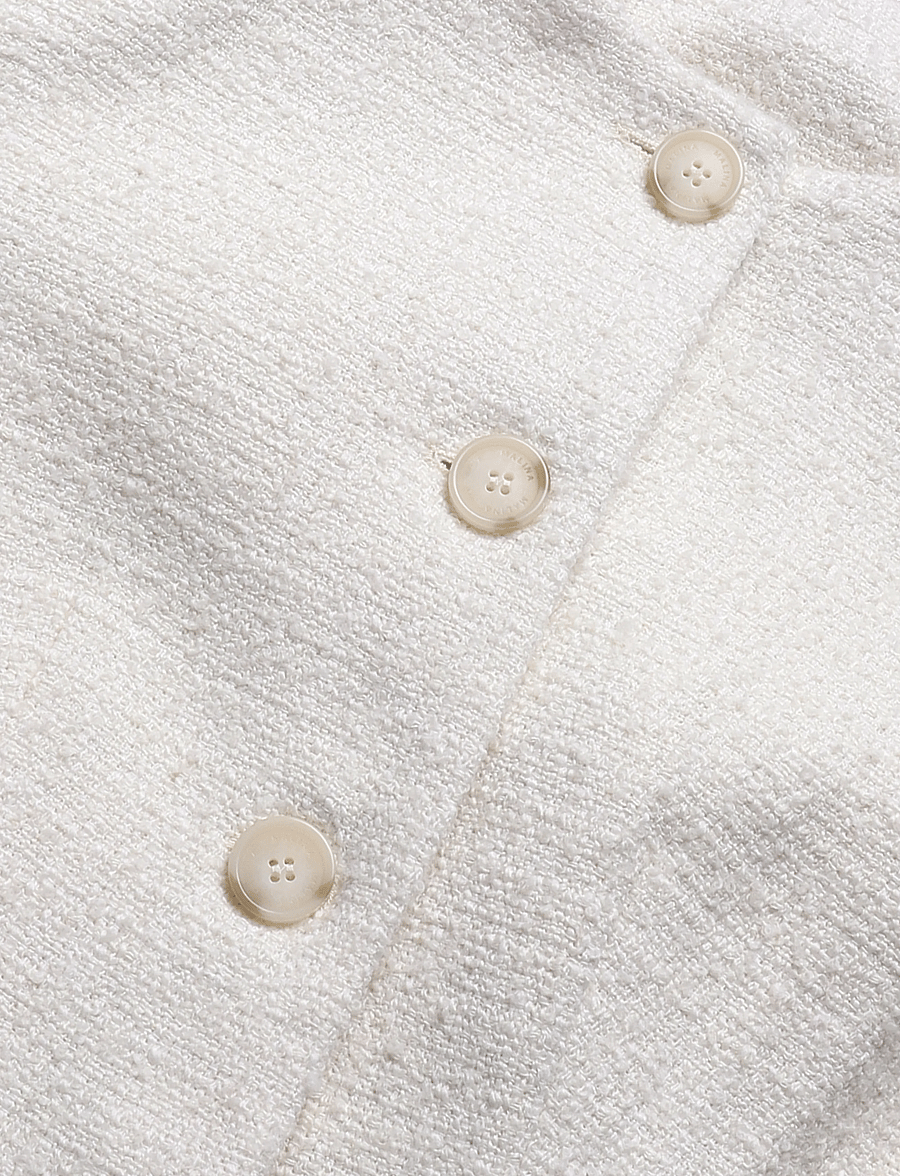 Malina - Carol Fitted Boucle Blazer - einreihige blazer - vanilla - 3