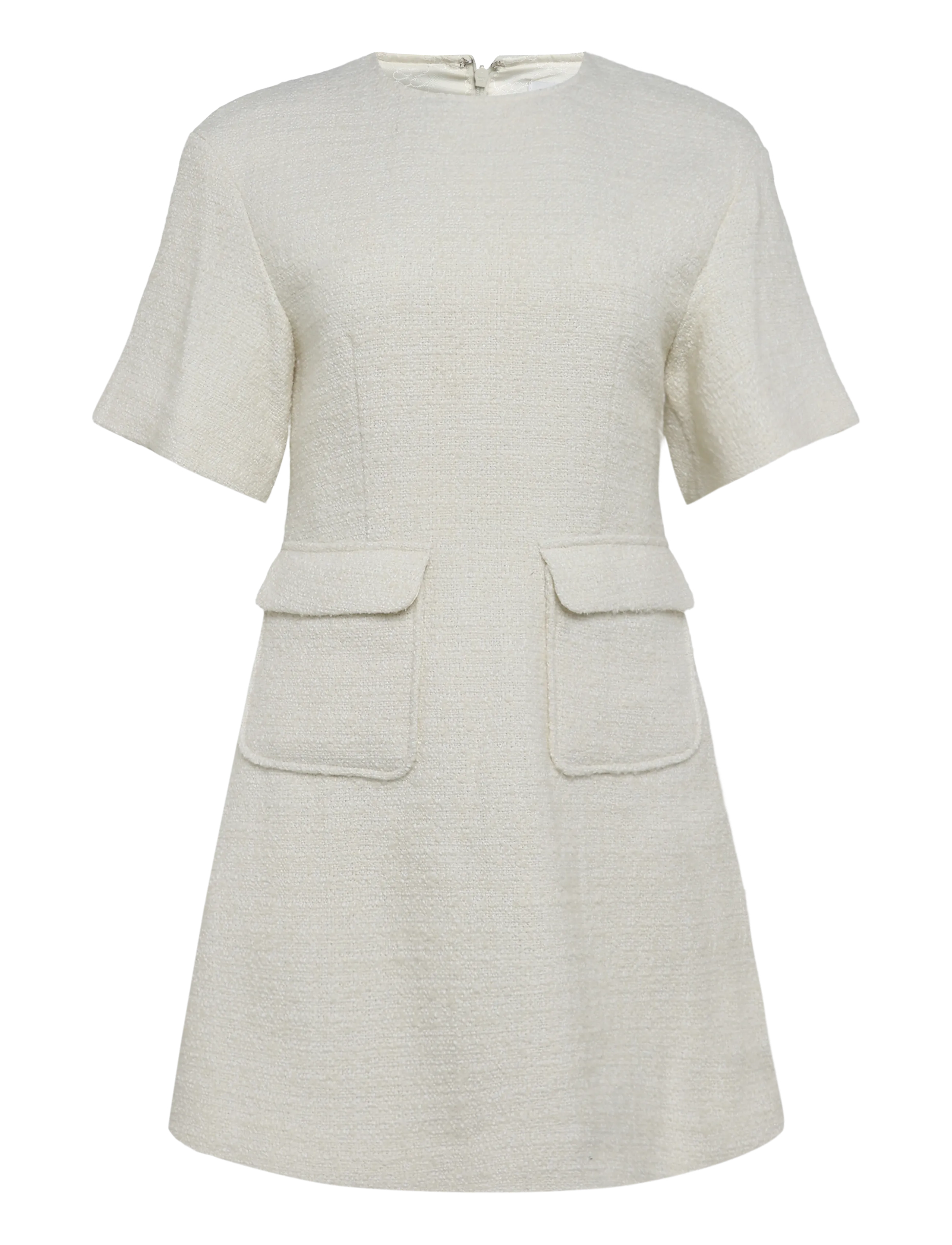 Malina - Rayna Boucle Mini Dress - korte kjoler - vanilla - 1
