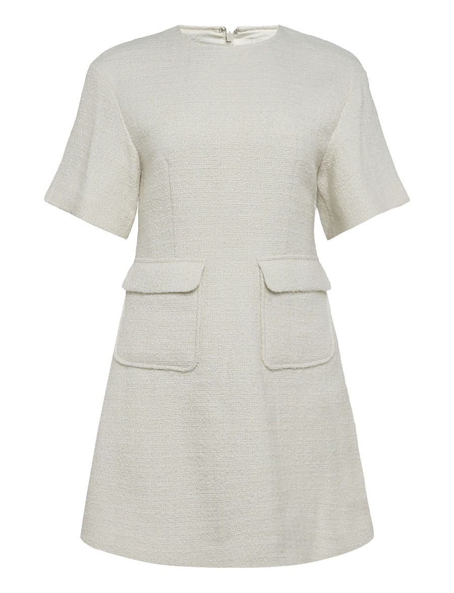 Malina - Rayna Boucle Mini Dress - korte kjoler - vanilla - 1