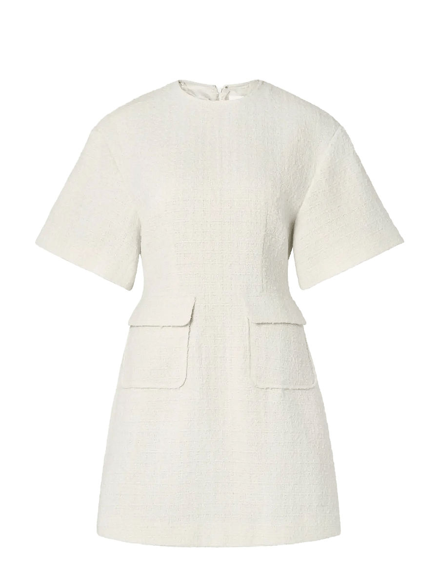 Malina - Rayna Boucle Mini Dress - kurze kleider - vanilla - 1