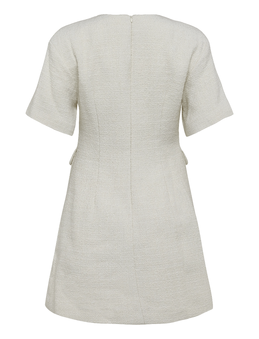 Malina - Rayna Boucle Mini Dress - korte kjoler - vanilla - 2