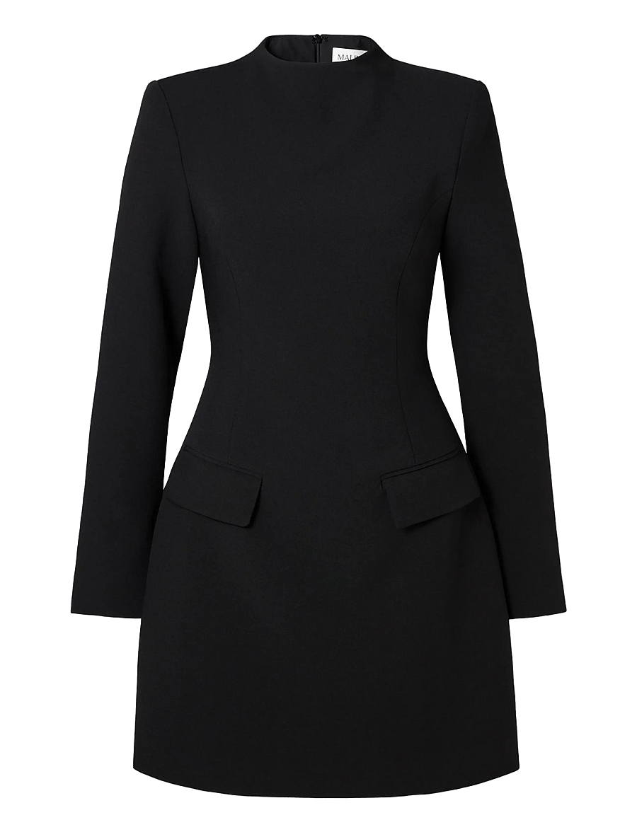Malina - Leanna High Neck Mini Dress - cocktailklänningar - black - 0