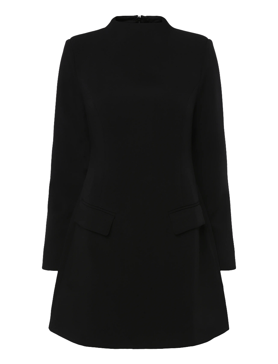 Malina - Leanna High Neck Mini Dress - cocktailkjoler - black - 0