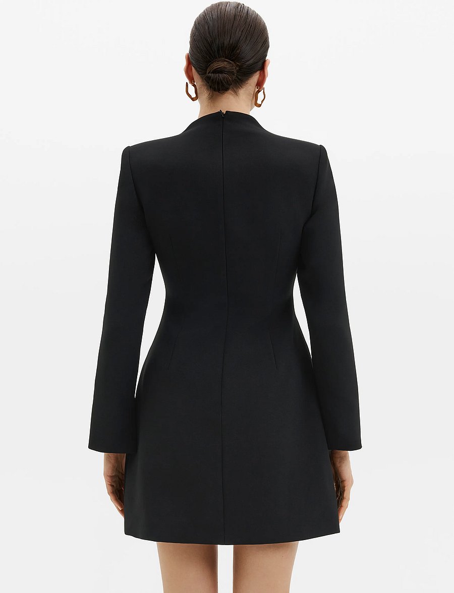 Malina - Leanna High Neck Mini Dress - cocktailklänningar - black - 1