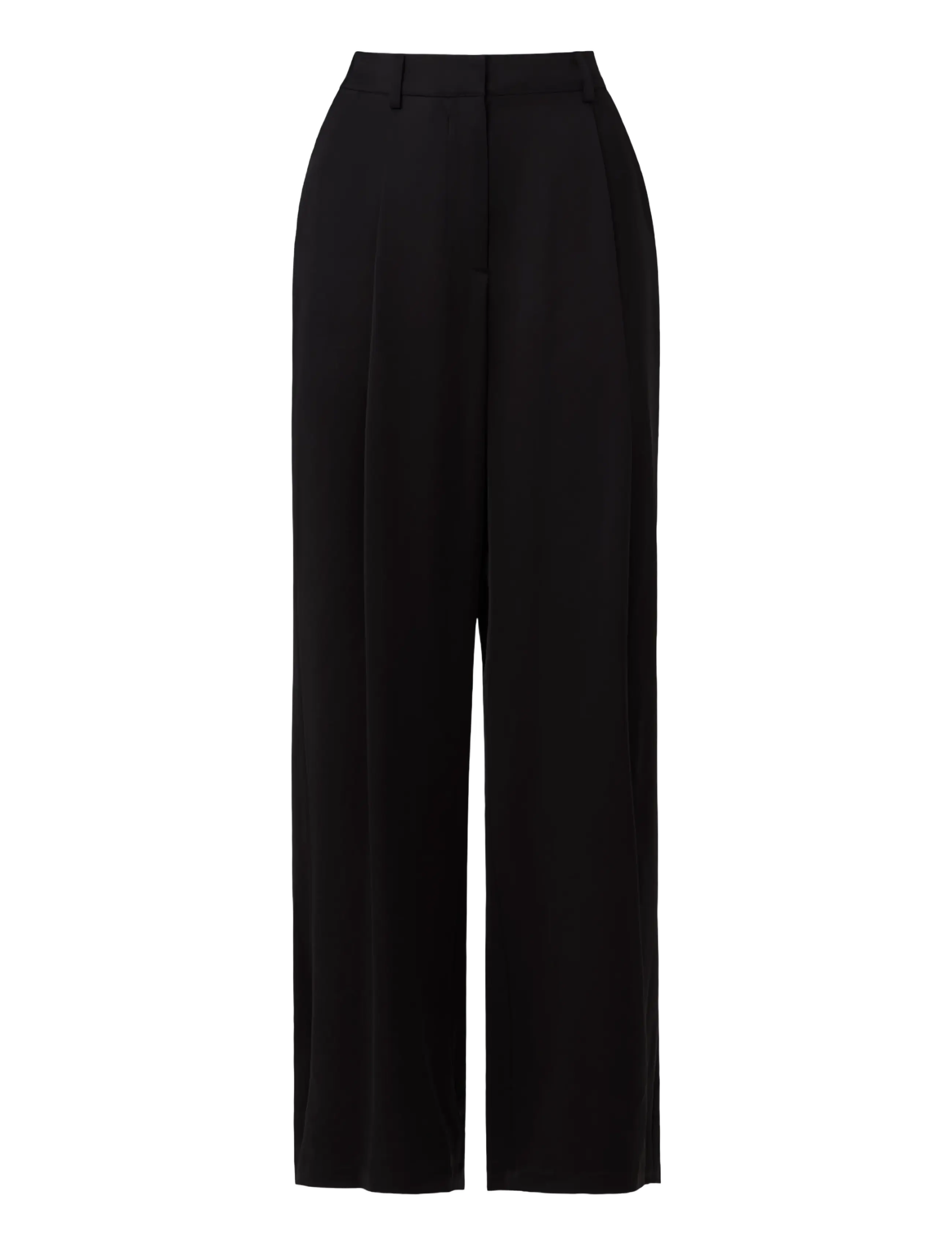 Malina - Sarah Elastic Waist Satin Trousers - black - 1
