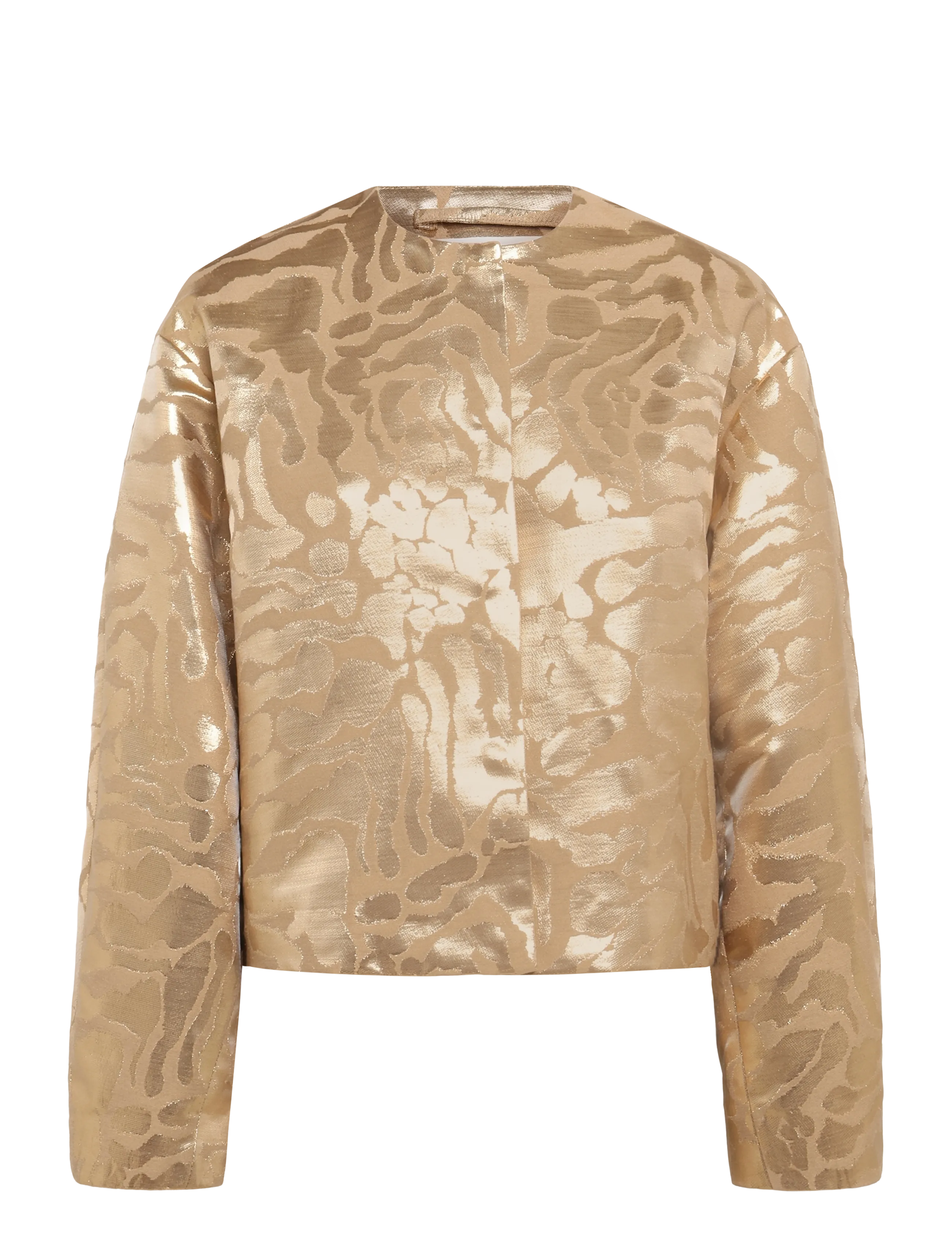 Malina Abigail Metallic Jacquard Bomber Jacket - Spring jackets - SAVANNAH METALLIC / gold