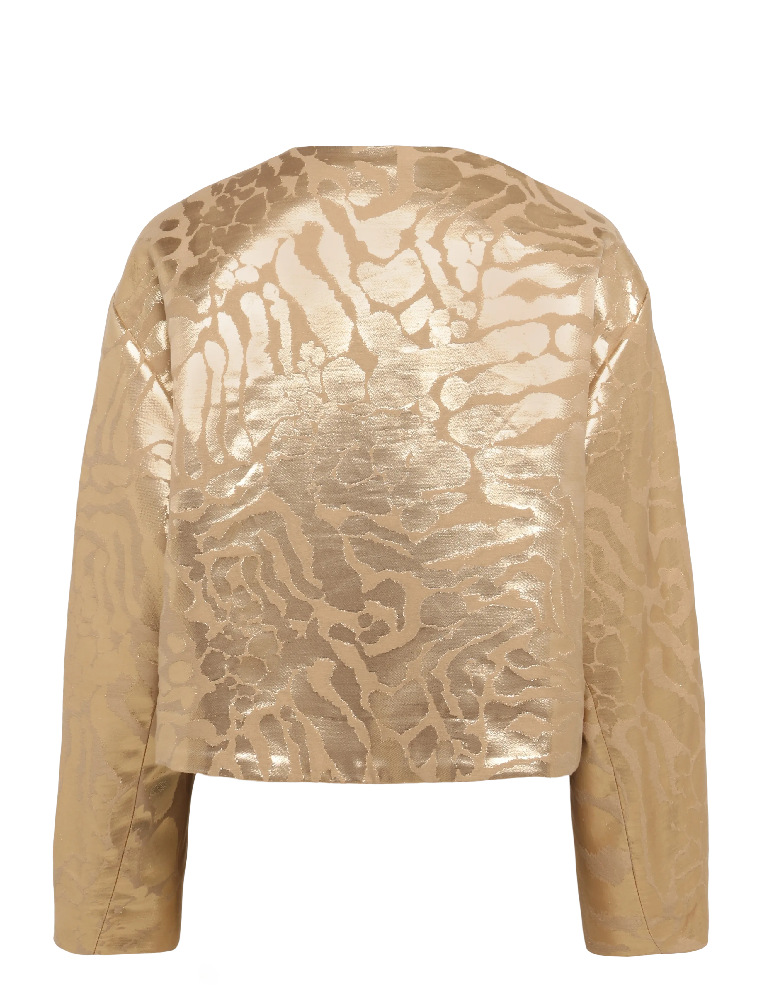 Malina - Abigail Metallic Jacquard Bomber Jacket - bomberjakker - savannah metallic - 1