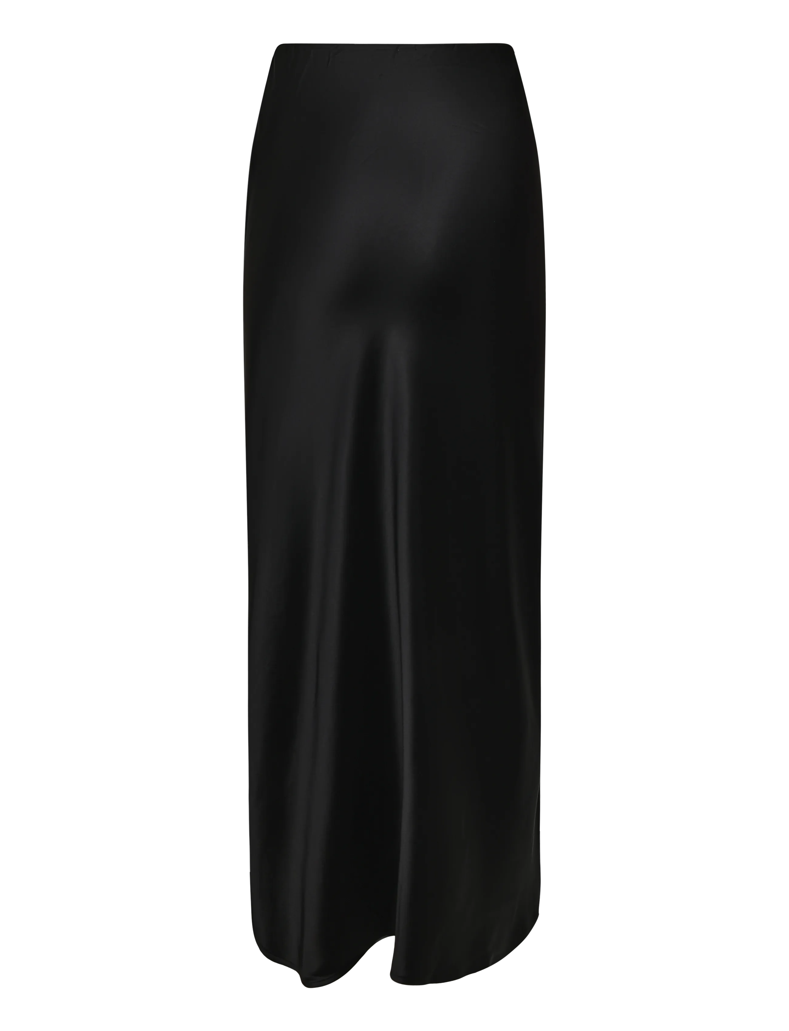 Malina - Aubree Satin Midi Skirt - midi-röcke - black - 2