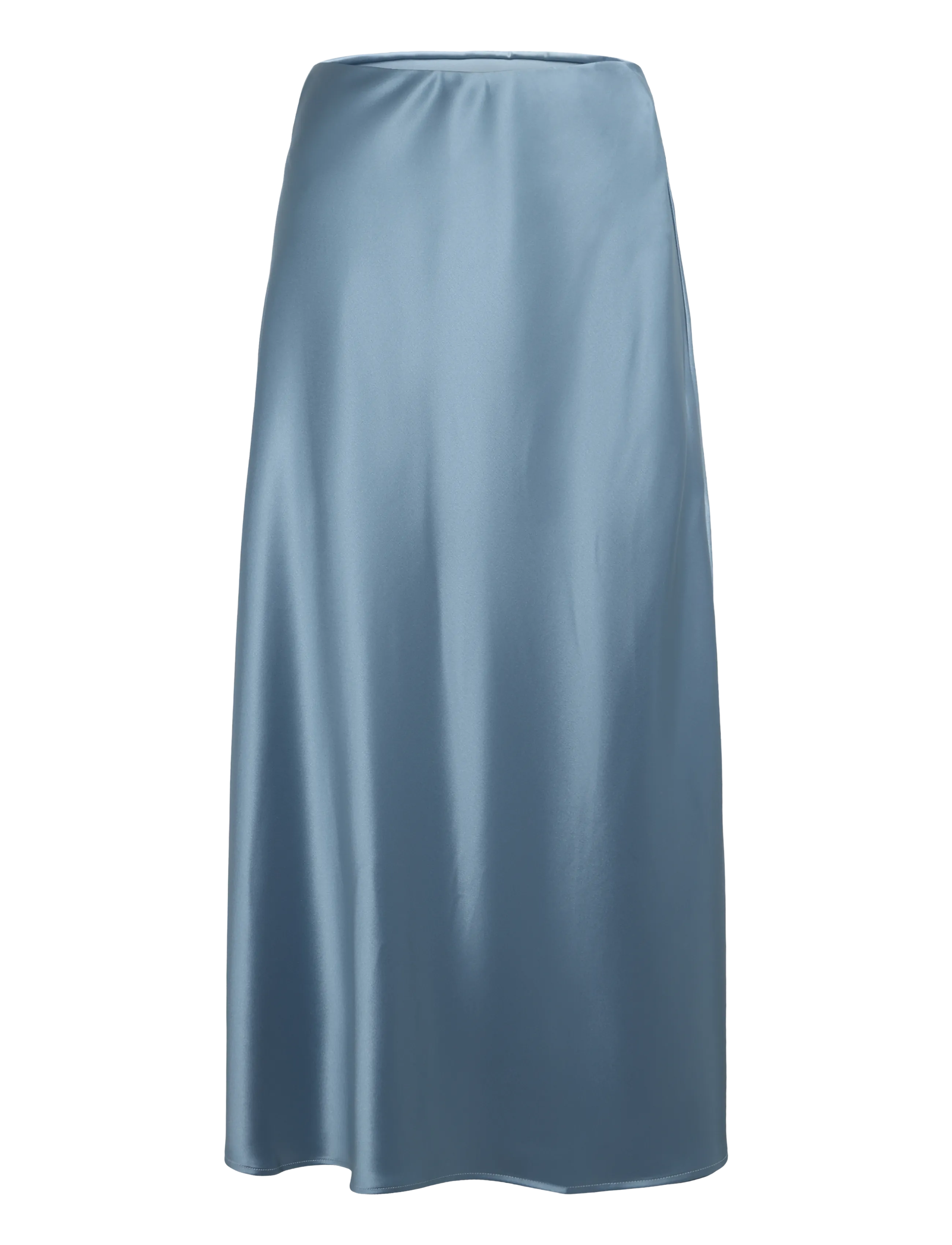Malina Aubree Satin Midi Skirt - Röcke - STEEL BLUE / blue