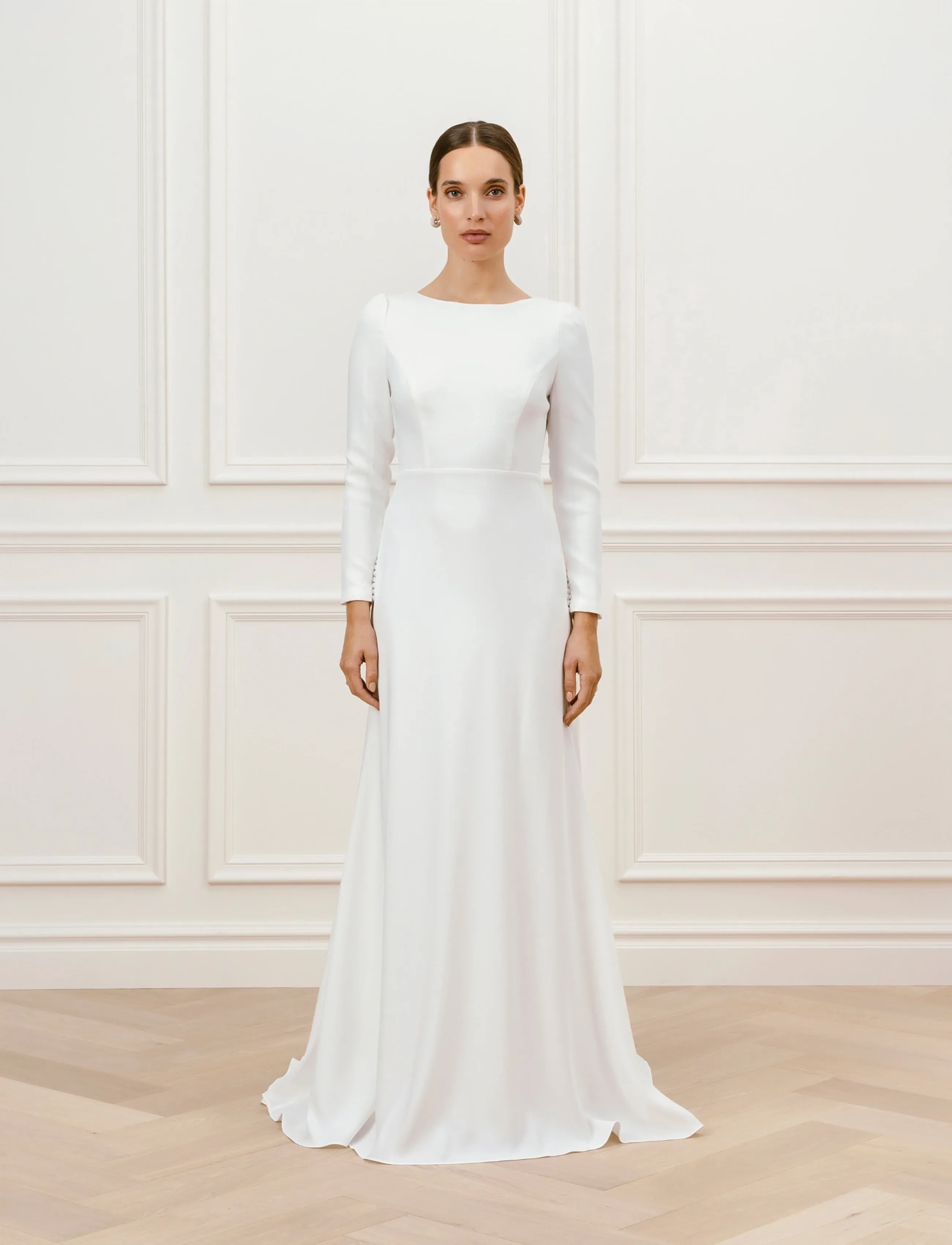 Malina Elize Open Back Gown - Swedish brands - IVORY / cream