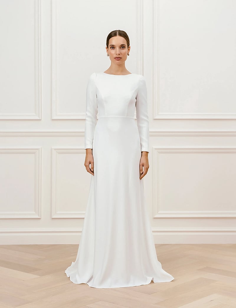 Malina - Elize Open Back Gown - maxikjoler - ivory - 0