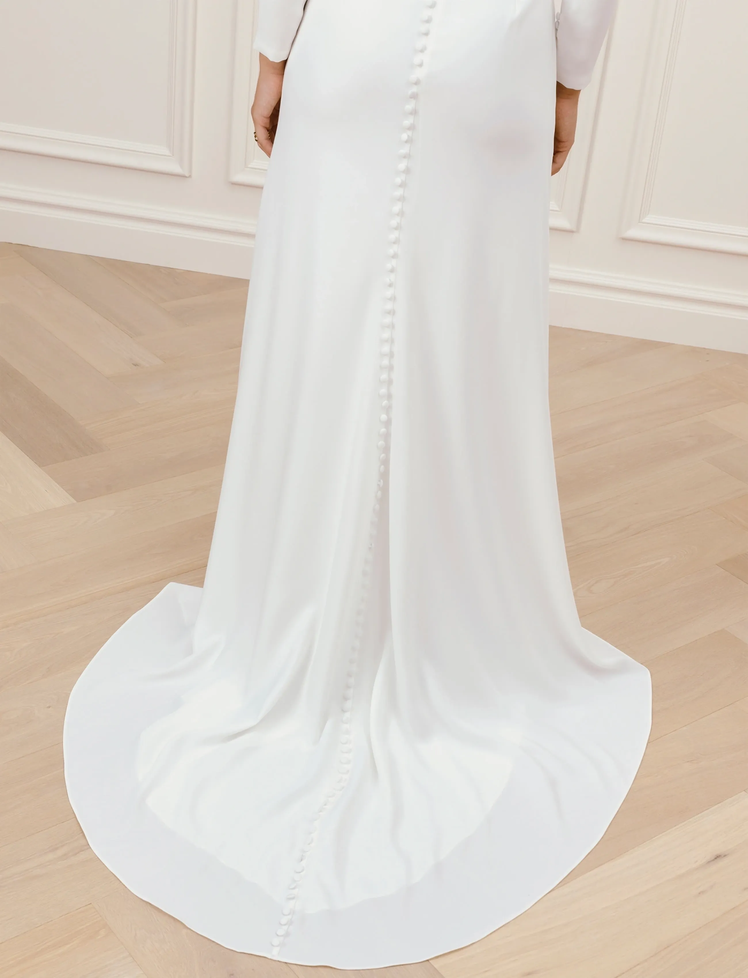 Malina - Elize Open Back Gown - maxi dresses - ivory - 5
