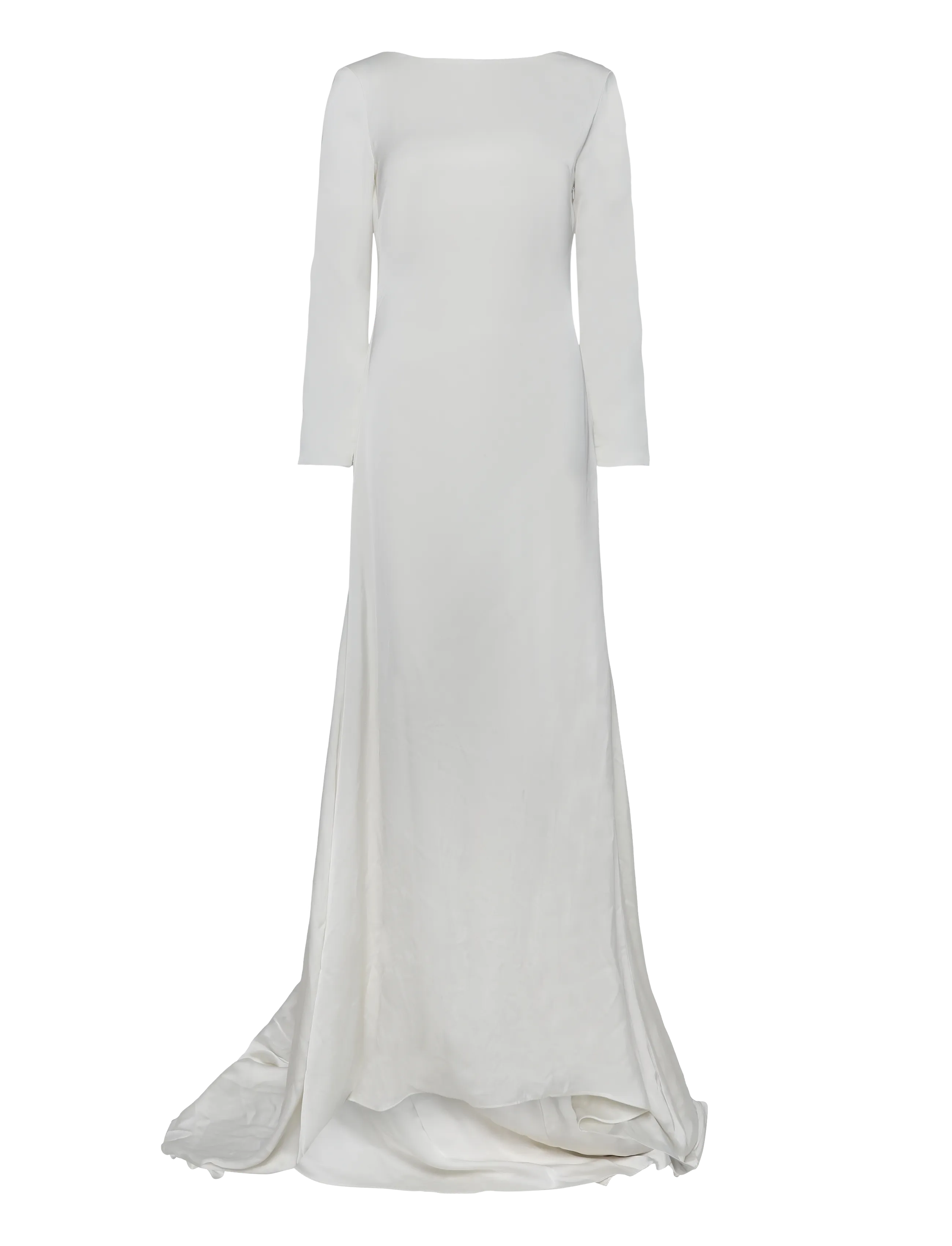 Malina - Hermine Long Sleeved Cowl Back Gown - aftonklänningar - cream - 1