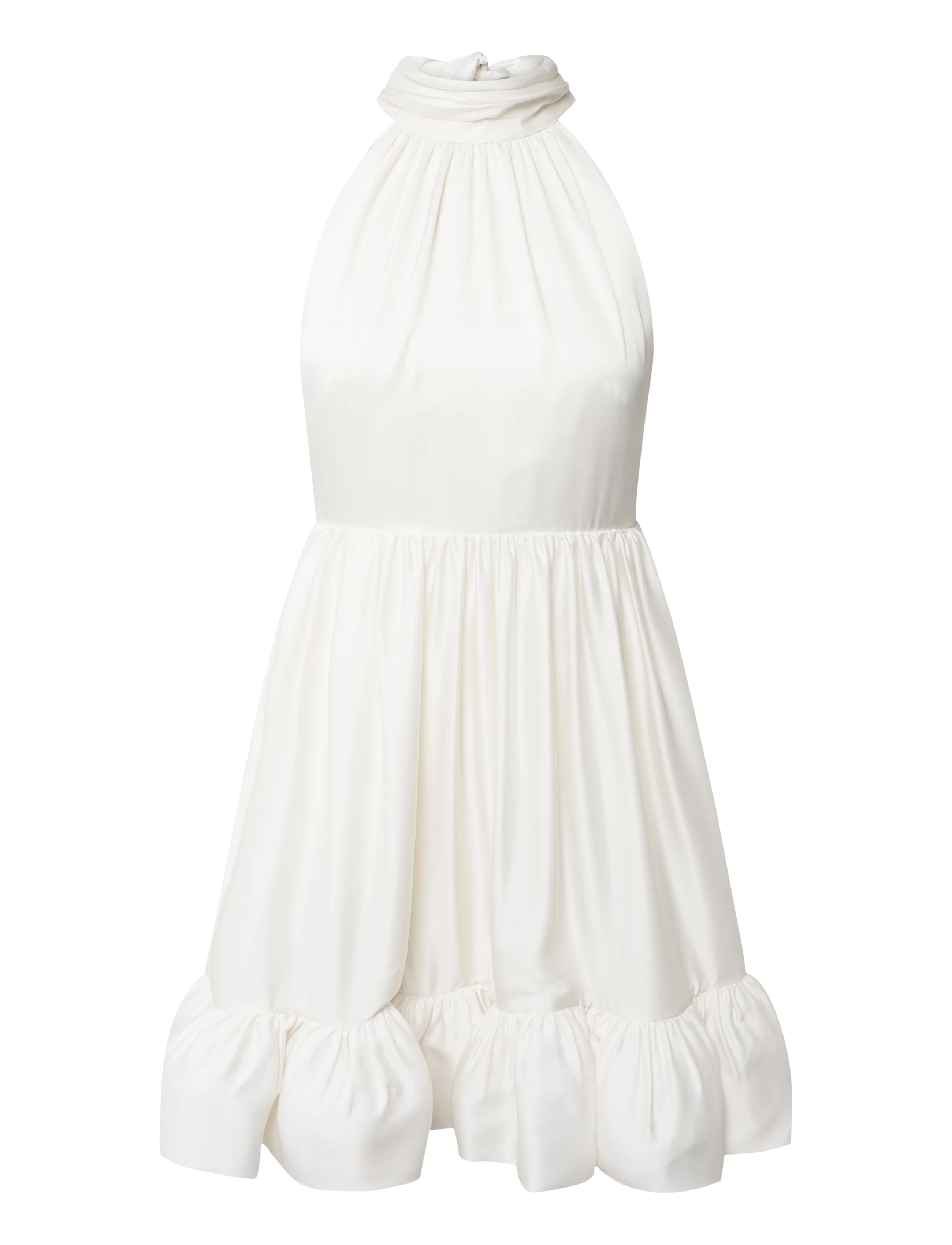 Malina - Liana Halterneck Satin Mini Dress - cocktailkleider - cream - 1