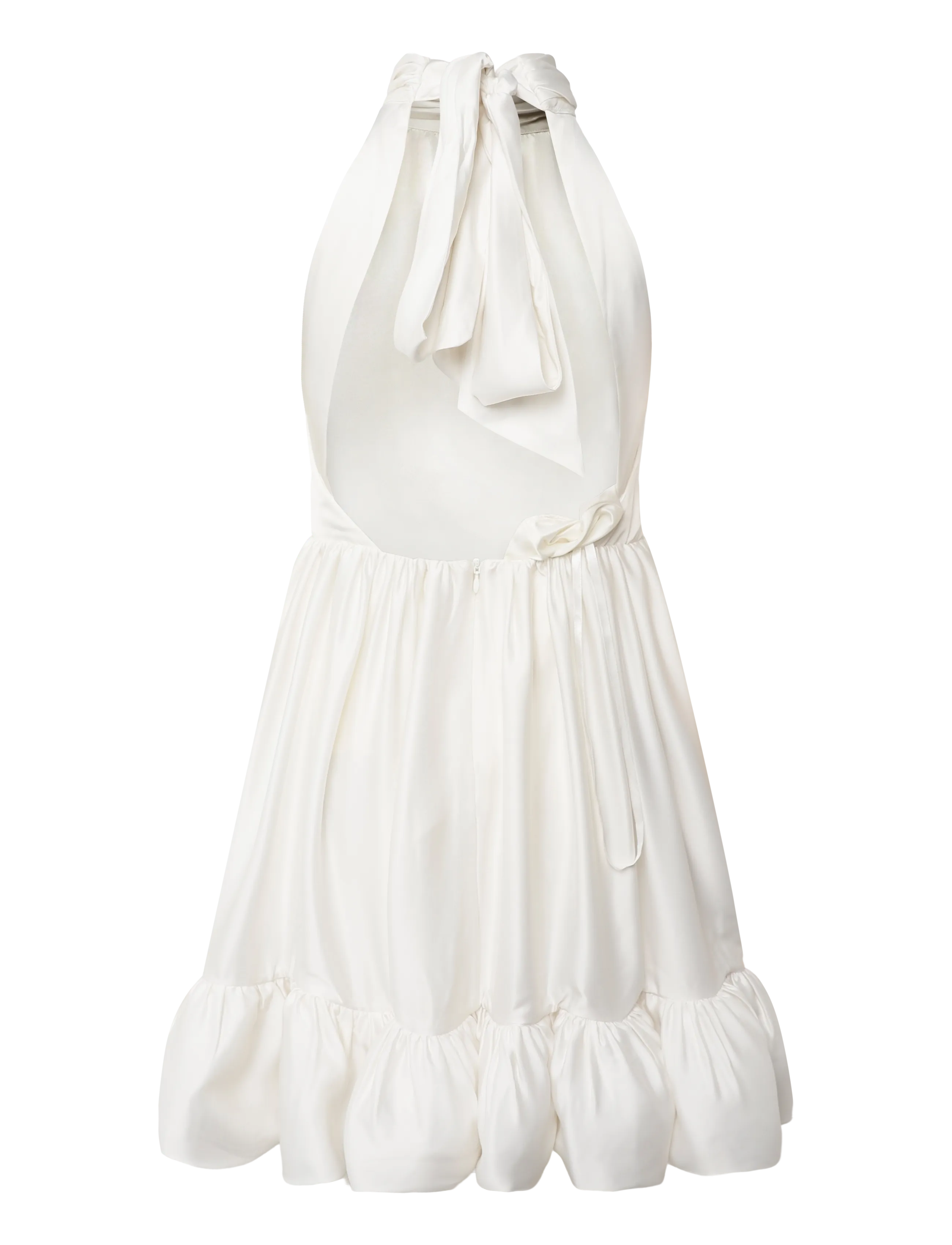 Malina - Liana Halterneck Satin Mini Dress - cocktailkleider - cream - 2