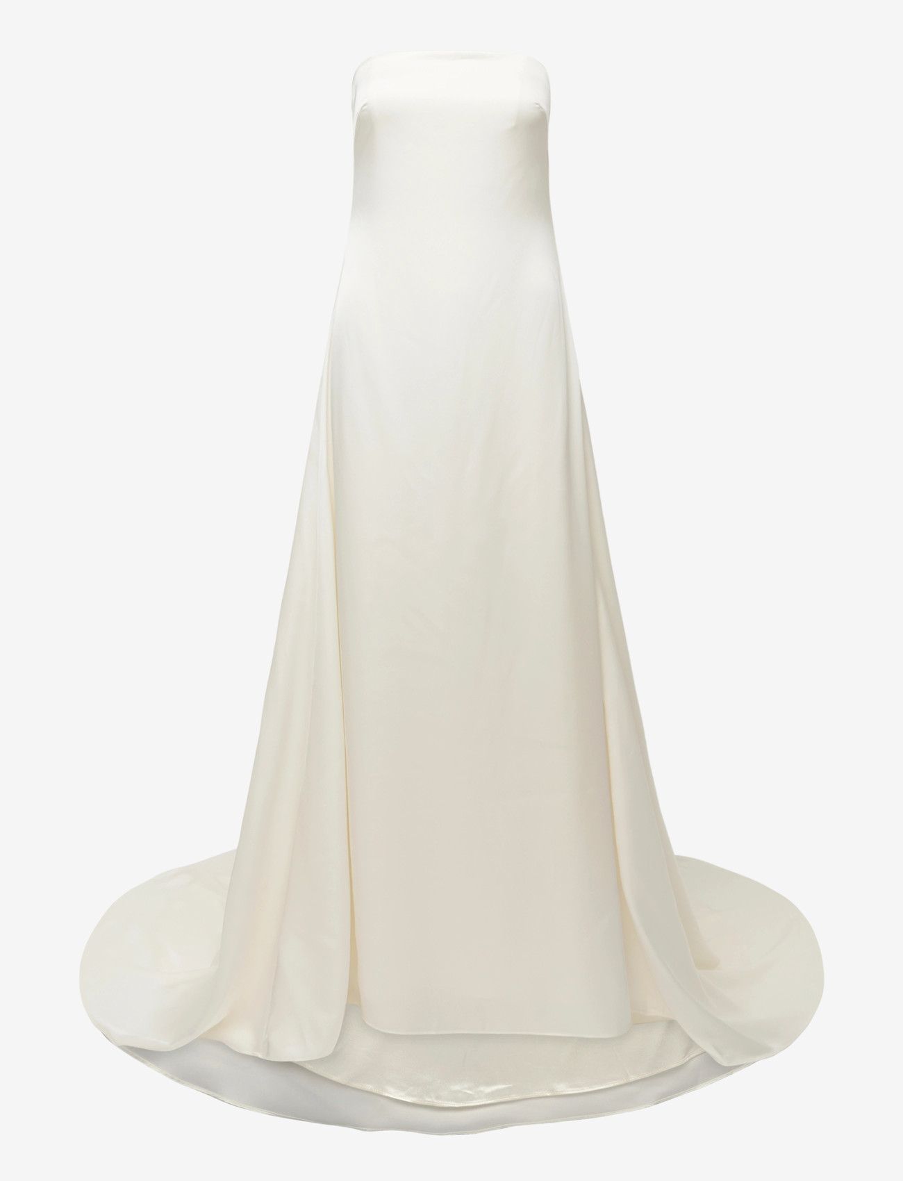Malina - Zelda Strapless Neck Scarf Gown - evening dresses - cream - 3