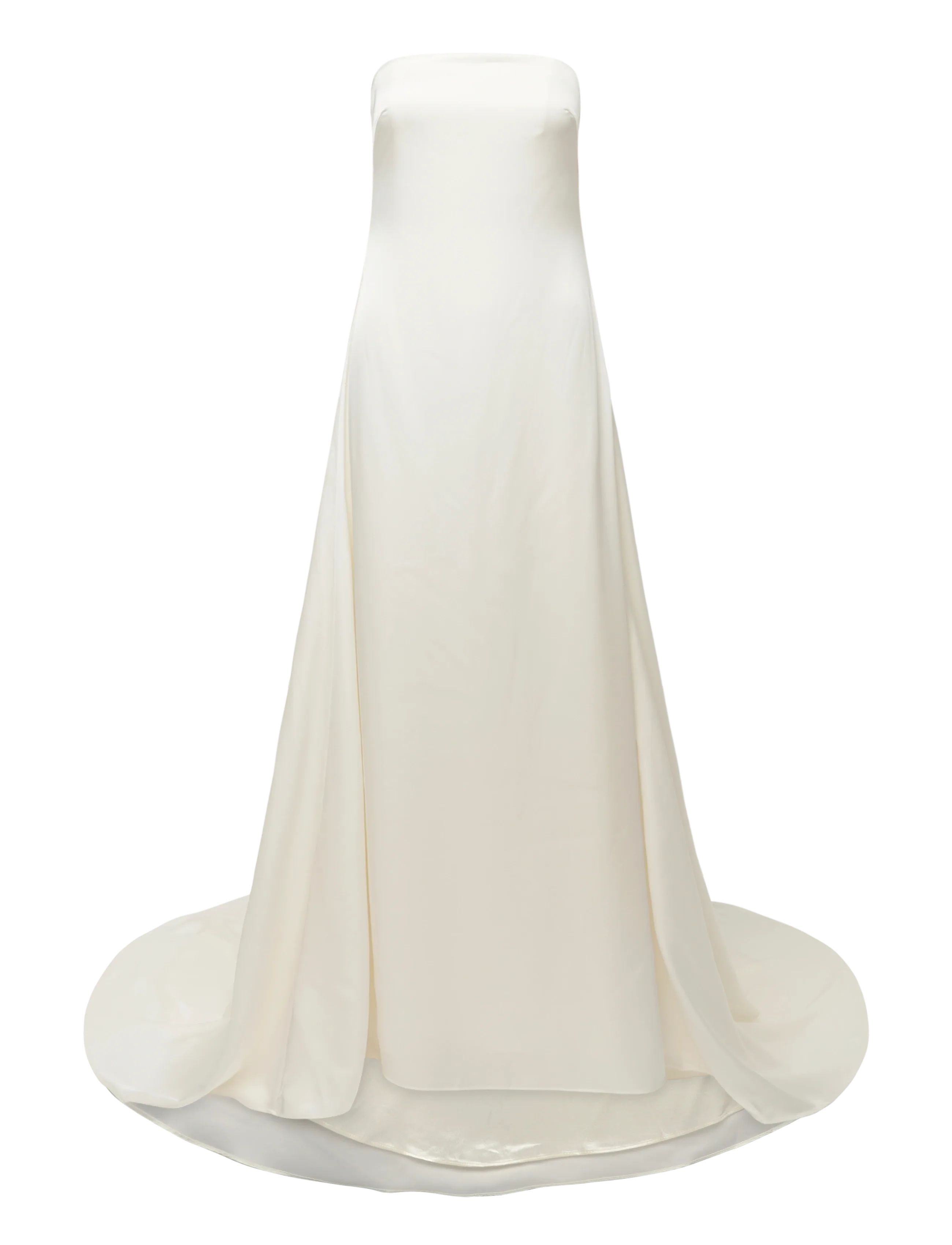 Malina - Zelda Strapless Neck Scarf Gown - sukienki wieczorowe - cream - 3