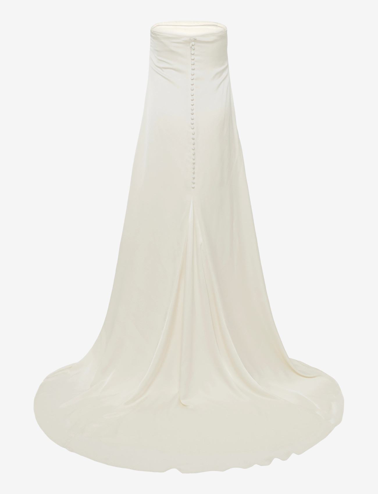 Malina - Zelda Strapless Neck Scarf Gown - evening dresses - cream - 4