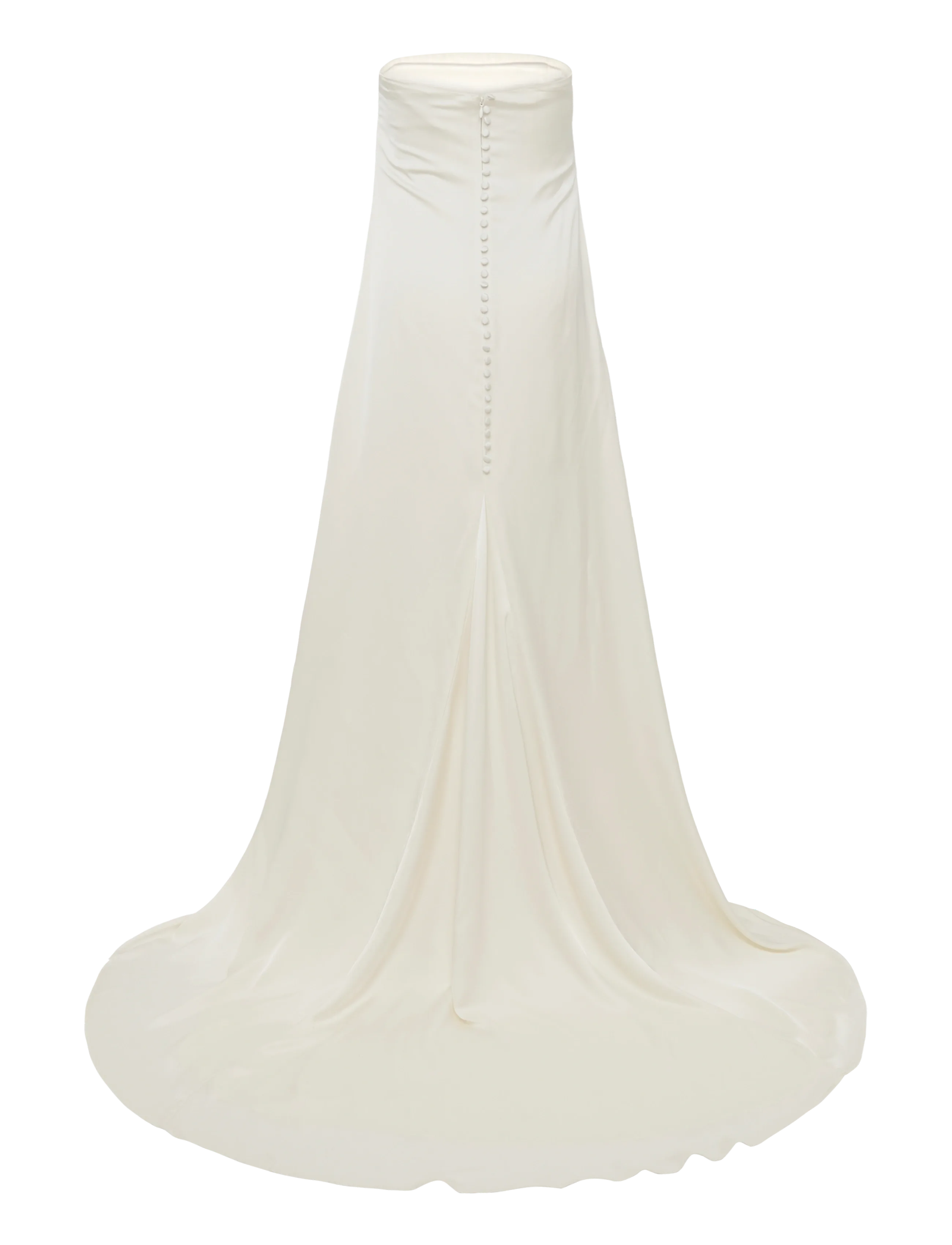 Malina - Zelda Strapless Neck Scarf Gown - sukienki wieczorowe - cream - 4