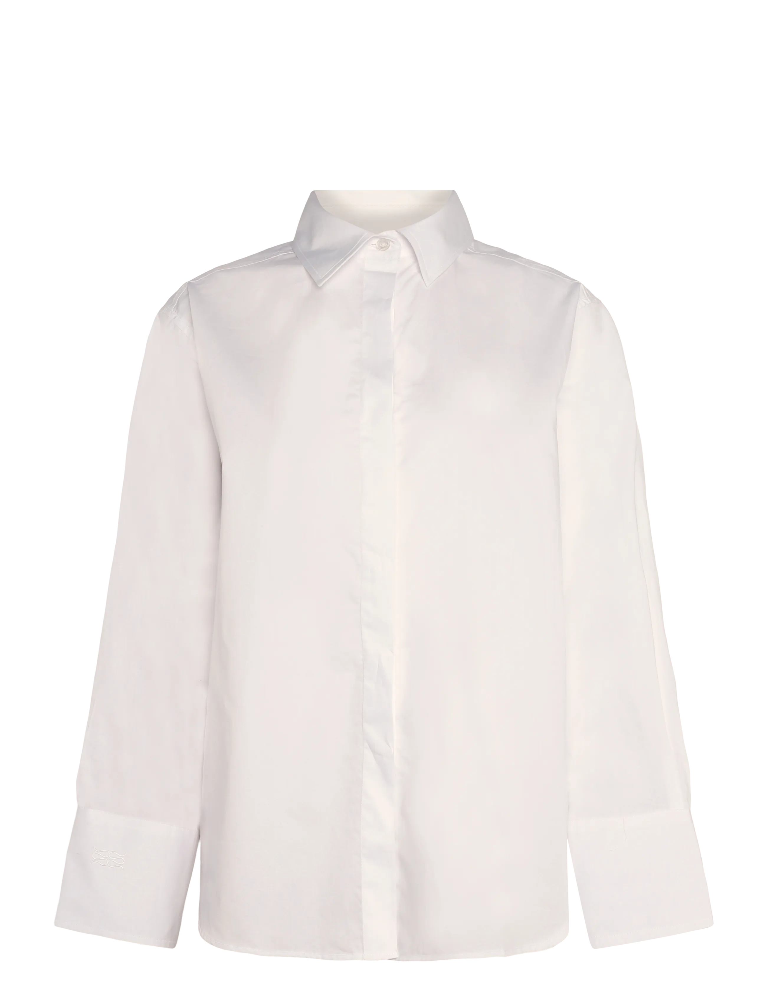 Malina Classic Poplin Shirt - Neue Mode - WHITE / white