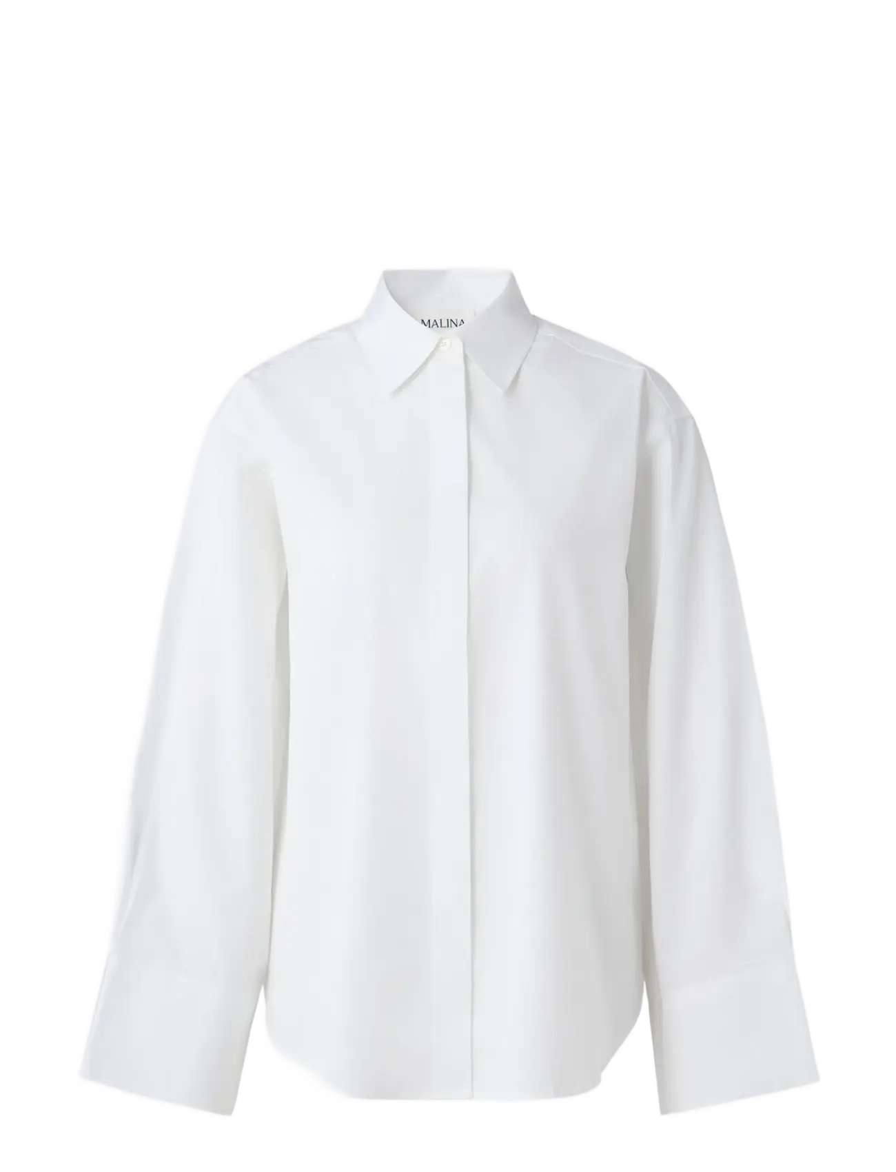 Malina Classic Poplin Shirt - Basics - WHITE / white
