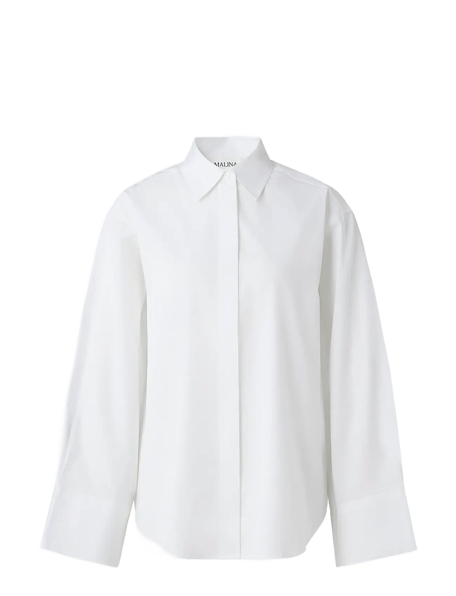 Malina - Classic Poplin Shirt - white - 1