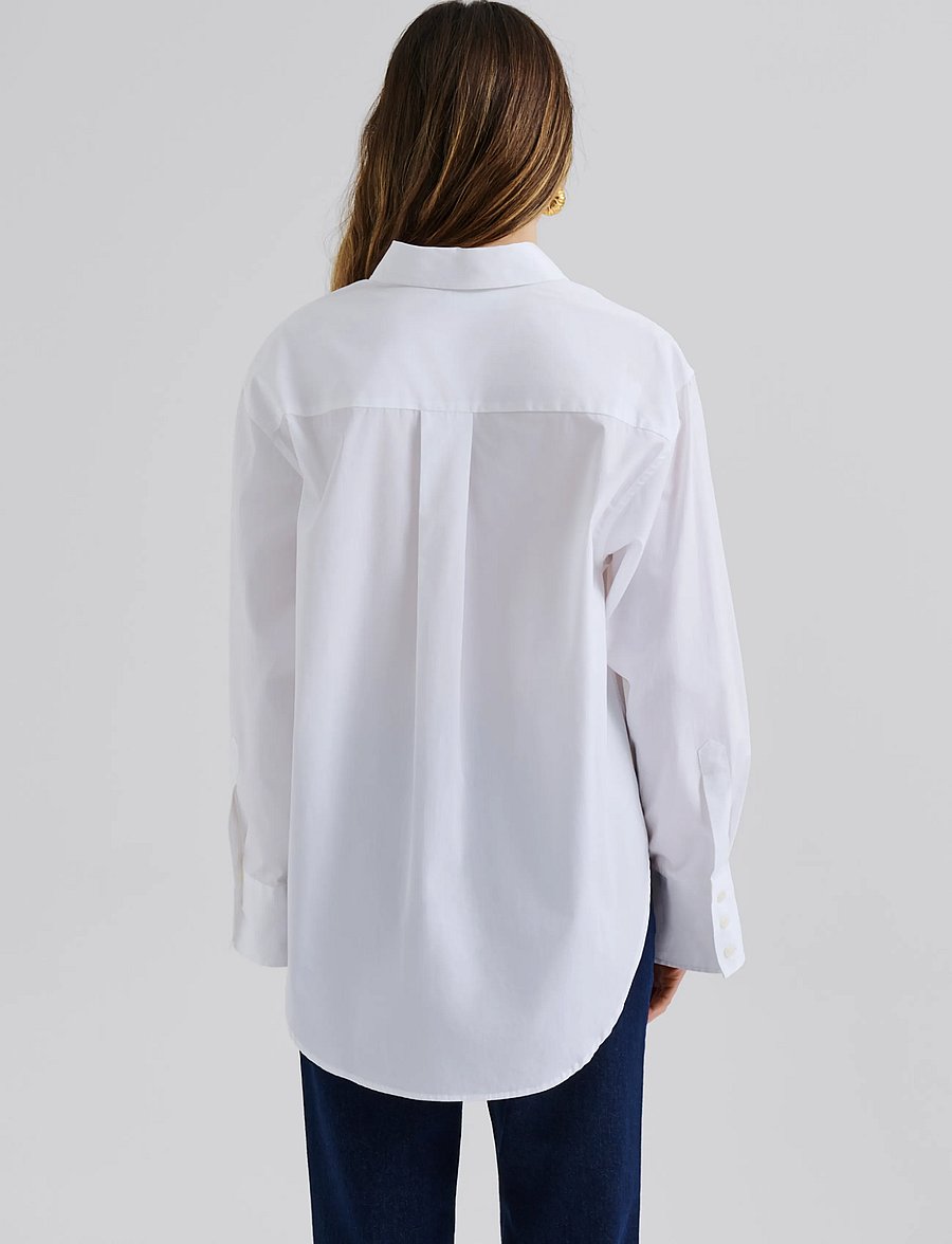 Malina - Classic Poplin Shirt - white - 3
