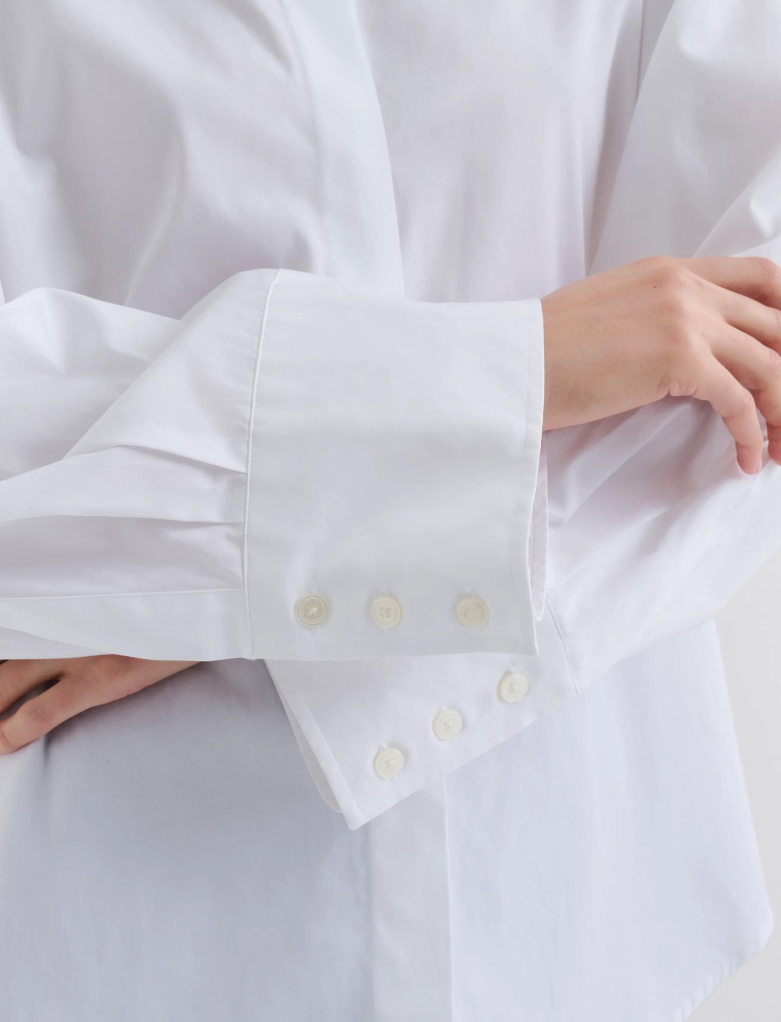 Malina - Classic Poplin Shirt - white - 4
