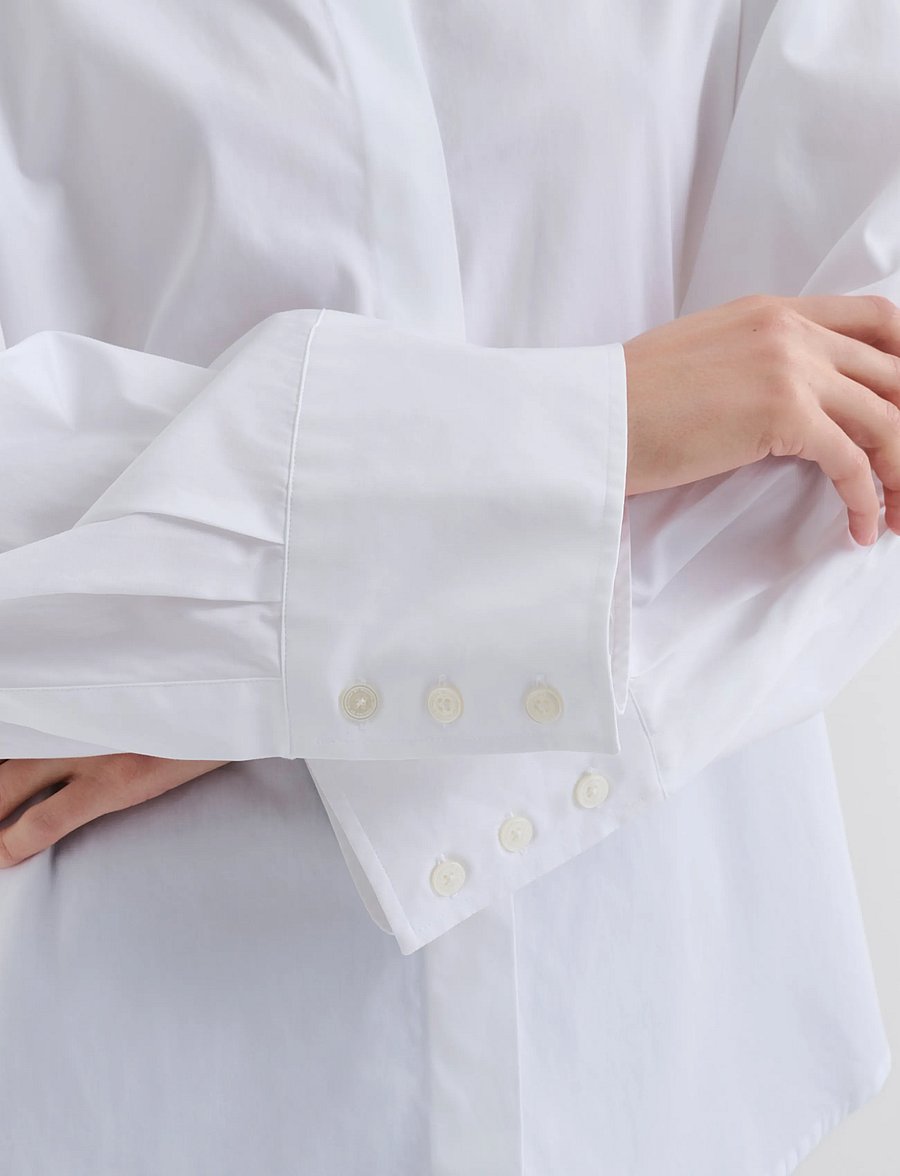 Malina - Classic Poplin Shirt - white - 4