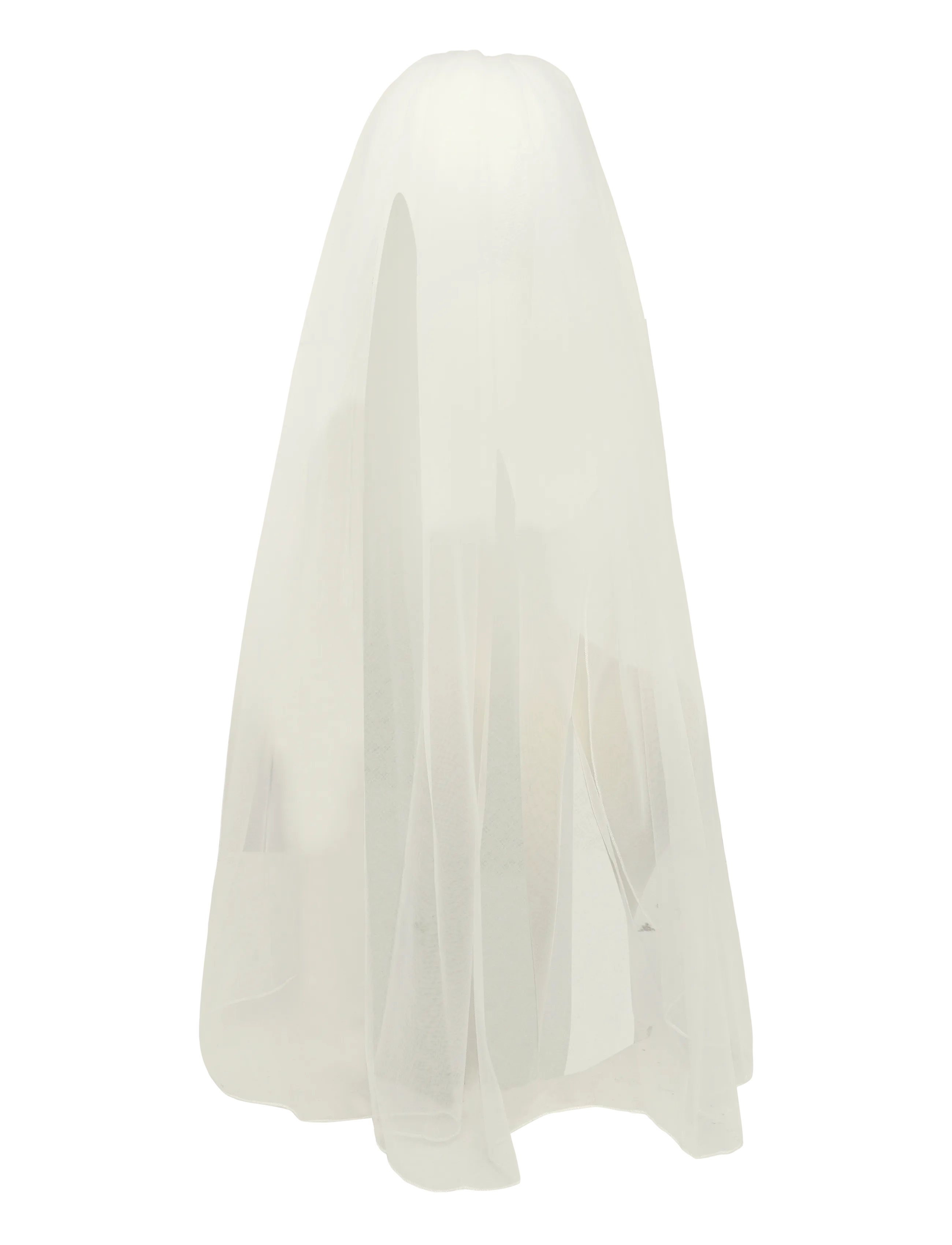 Malina - Sky Mist Mid-Length Soft Tulle Veil - bröllopsklänningar - ivory - 2