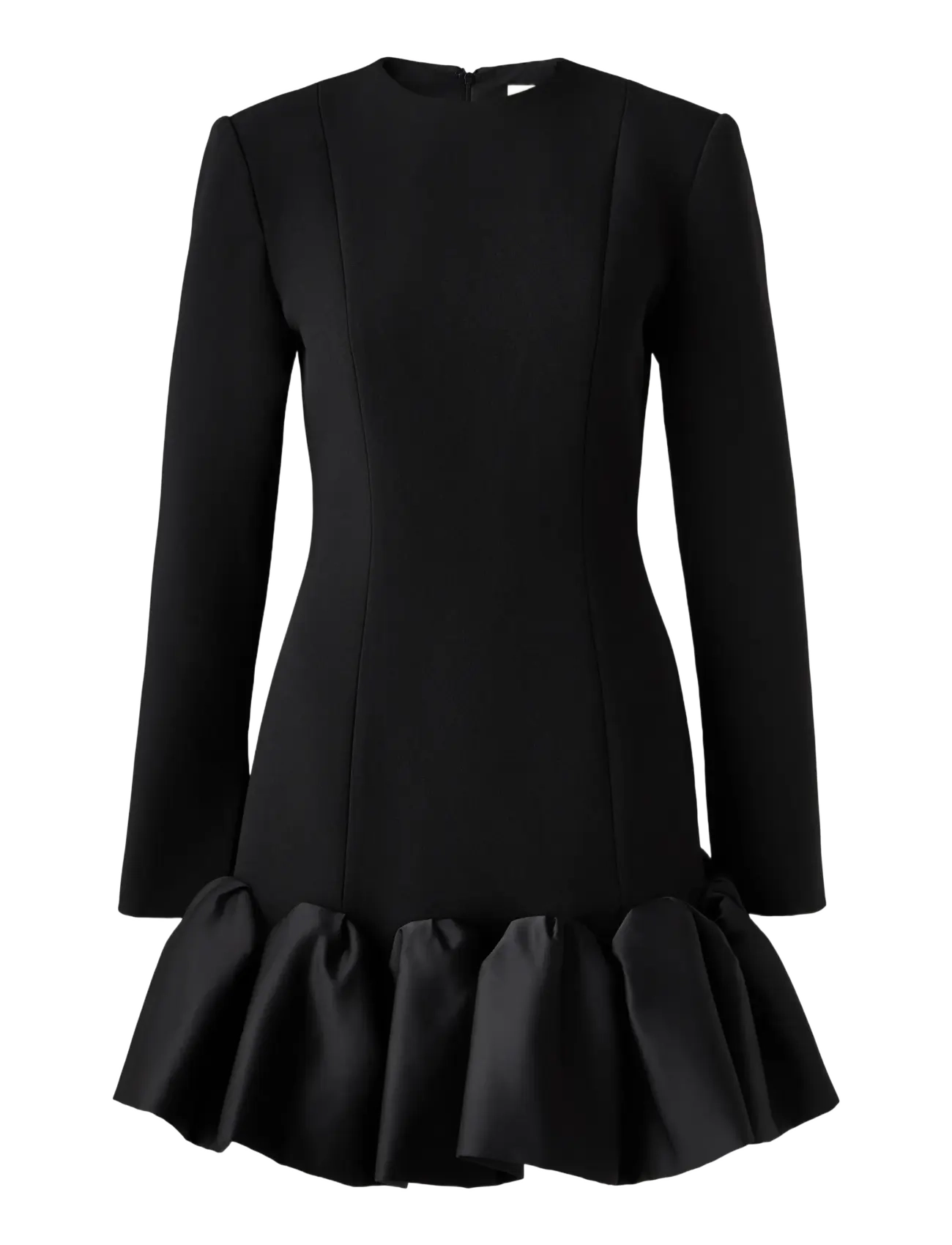 Malina - Miki Frill Hemmed Mini Dress - etuikleider - black - 1
