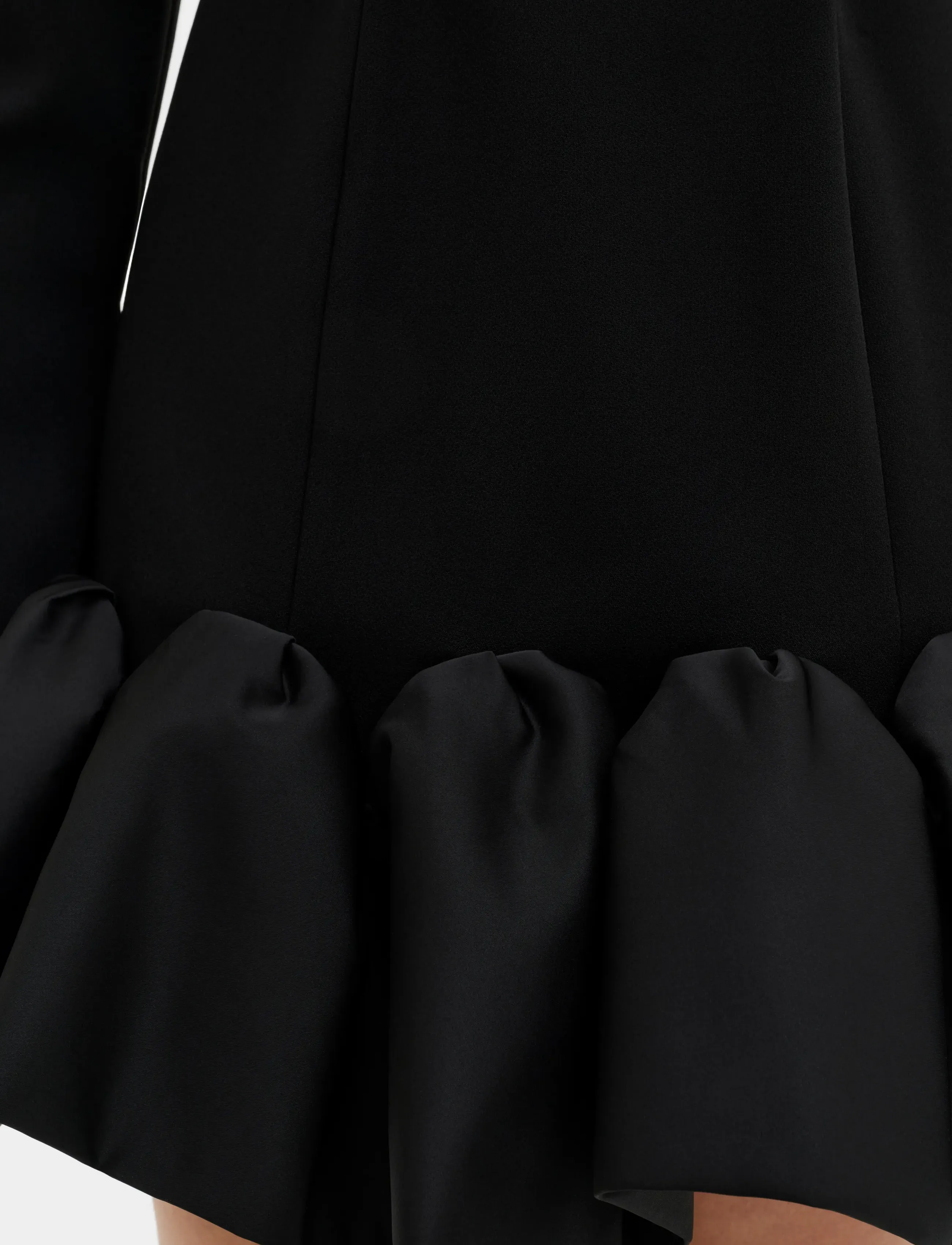 Malina - Miki Frill Hemmed Mini Dress - etuikleider - black - 3