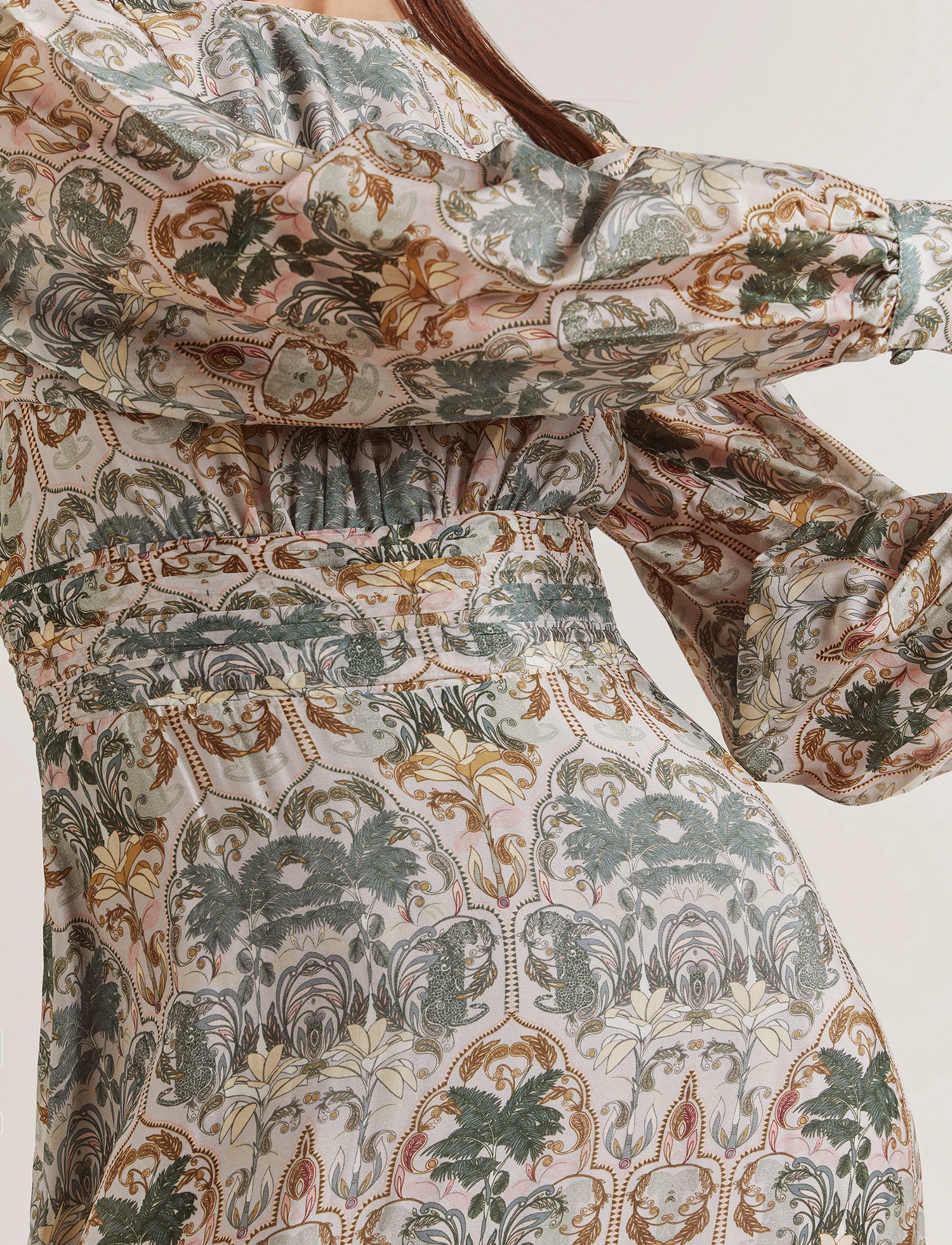 By Malina - Meadow silk dress - villa verde - 4